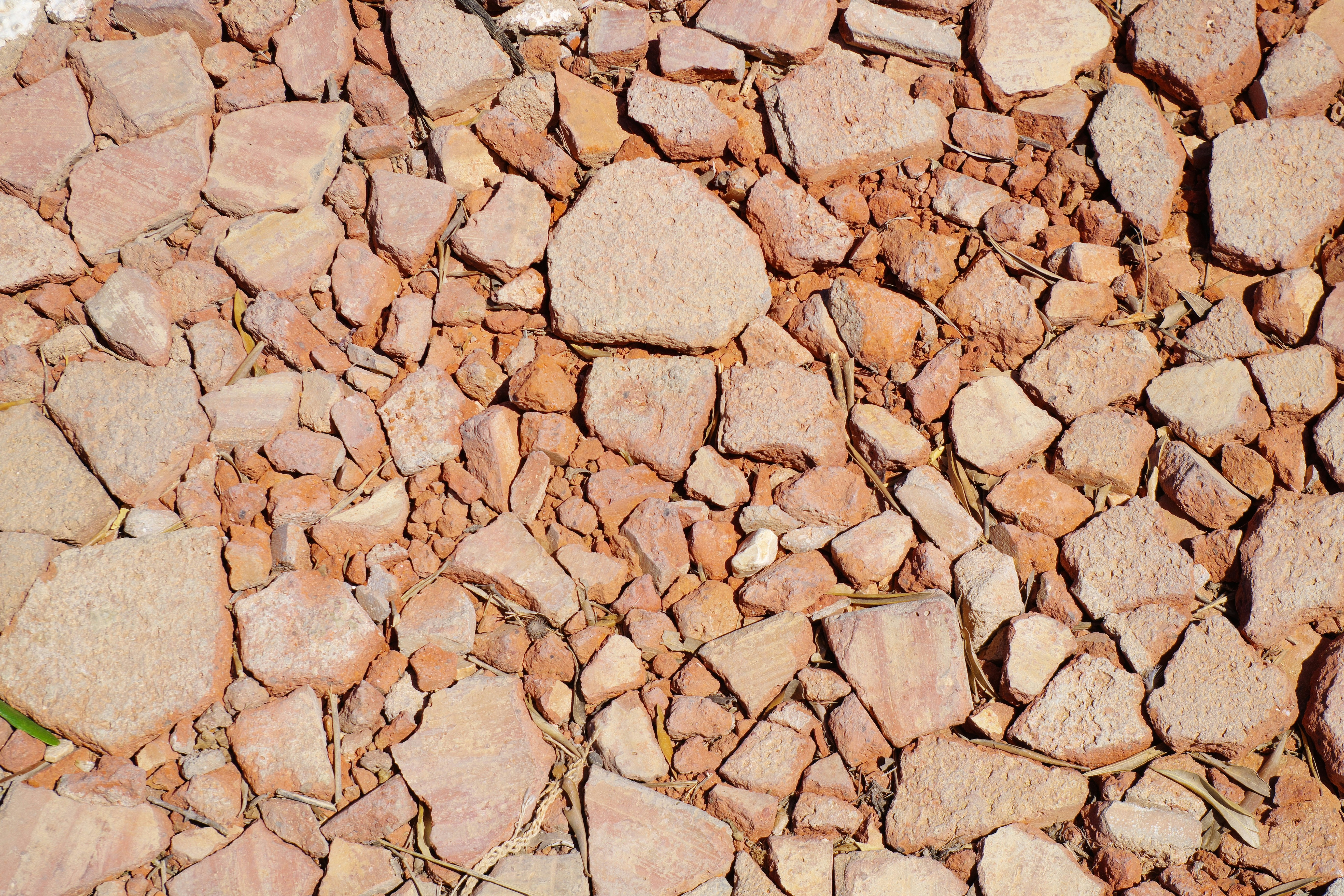 cracked gravel and small stones on the ground