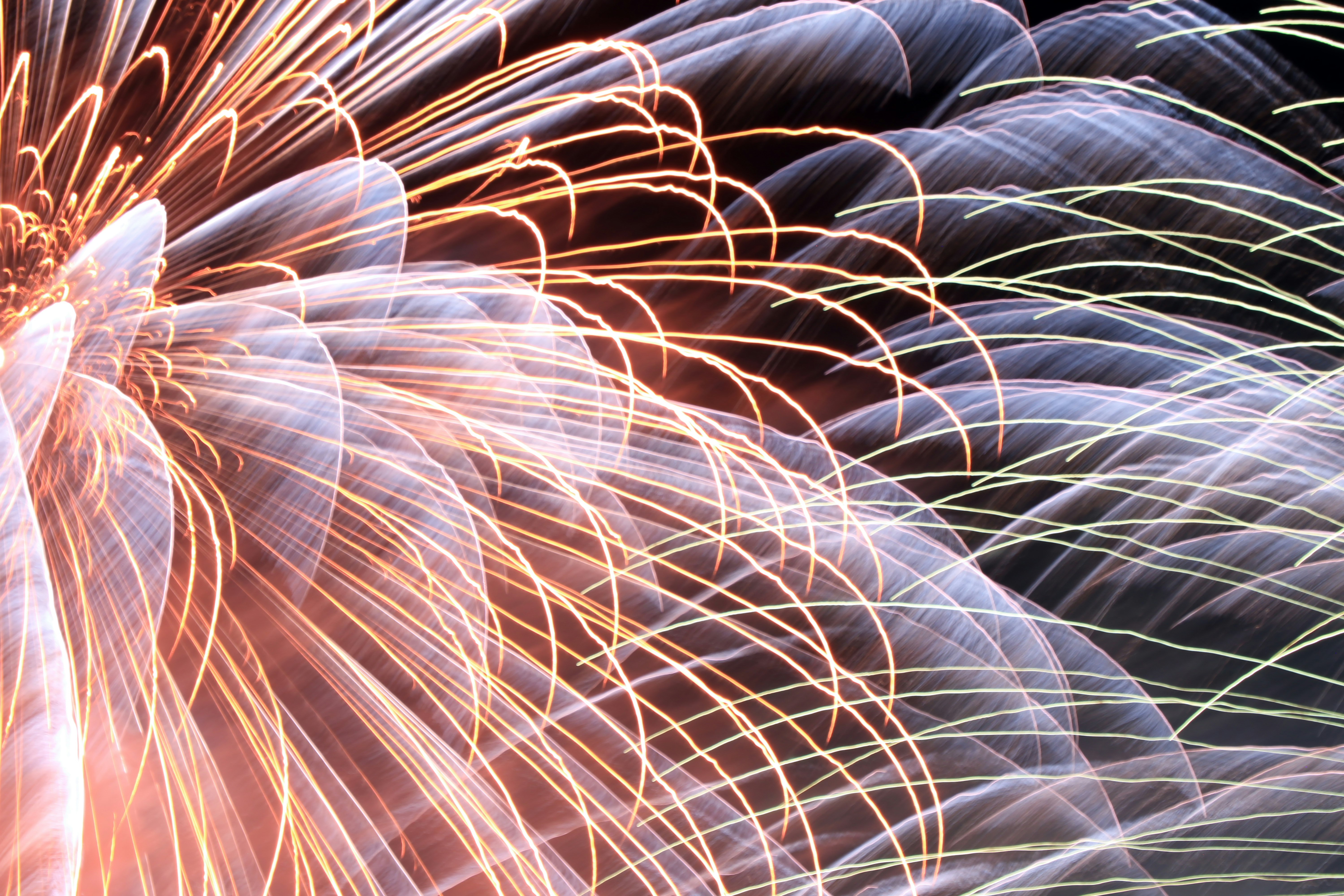 sparks flying from metal welding or cutting