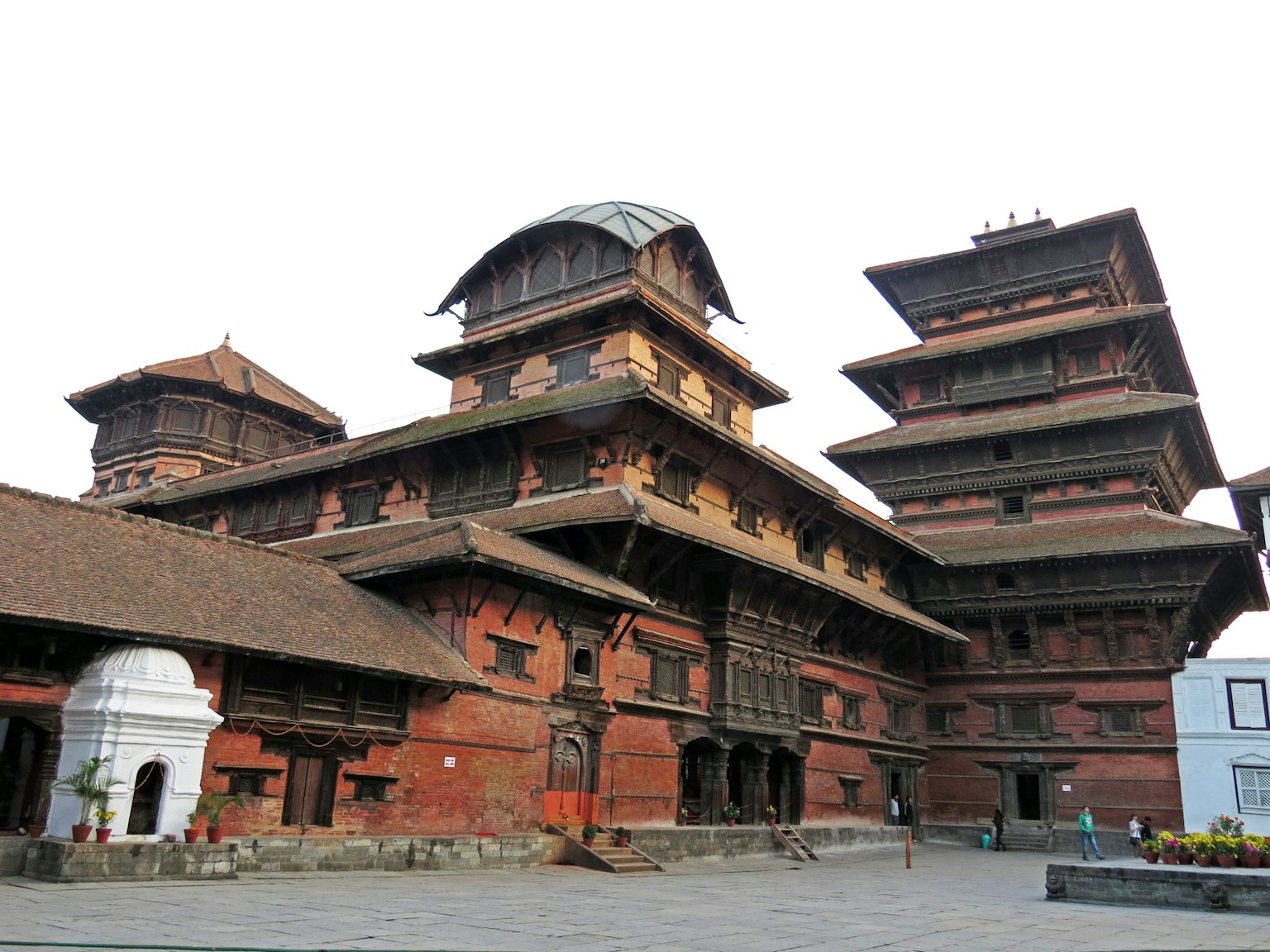 Antike Palastarchitektur auf dem Durbar-Platz in Kathmandu