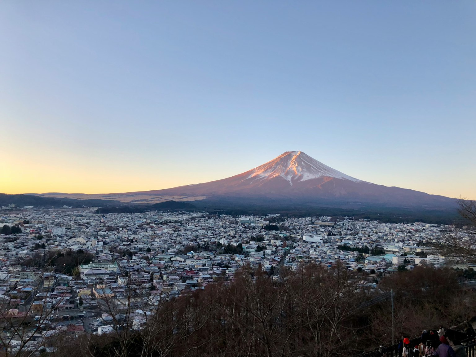 富士山與靜岡市的美麗景色