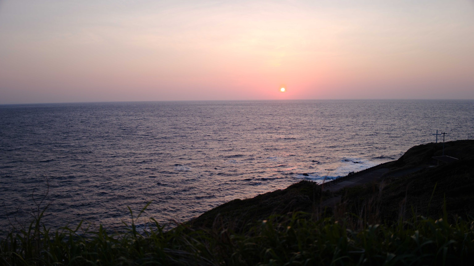 A beautiful sunset over the ocean