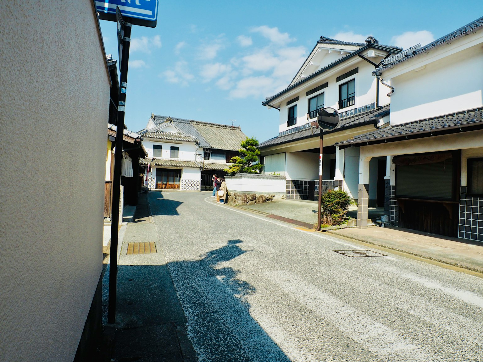 宁静的日本街道场景 传统房屋和小路