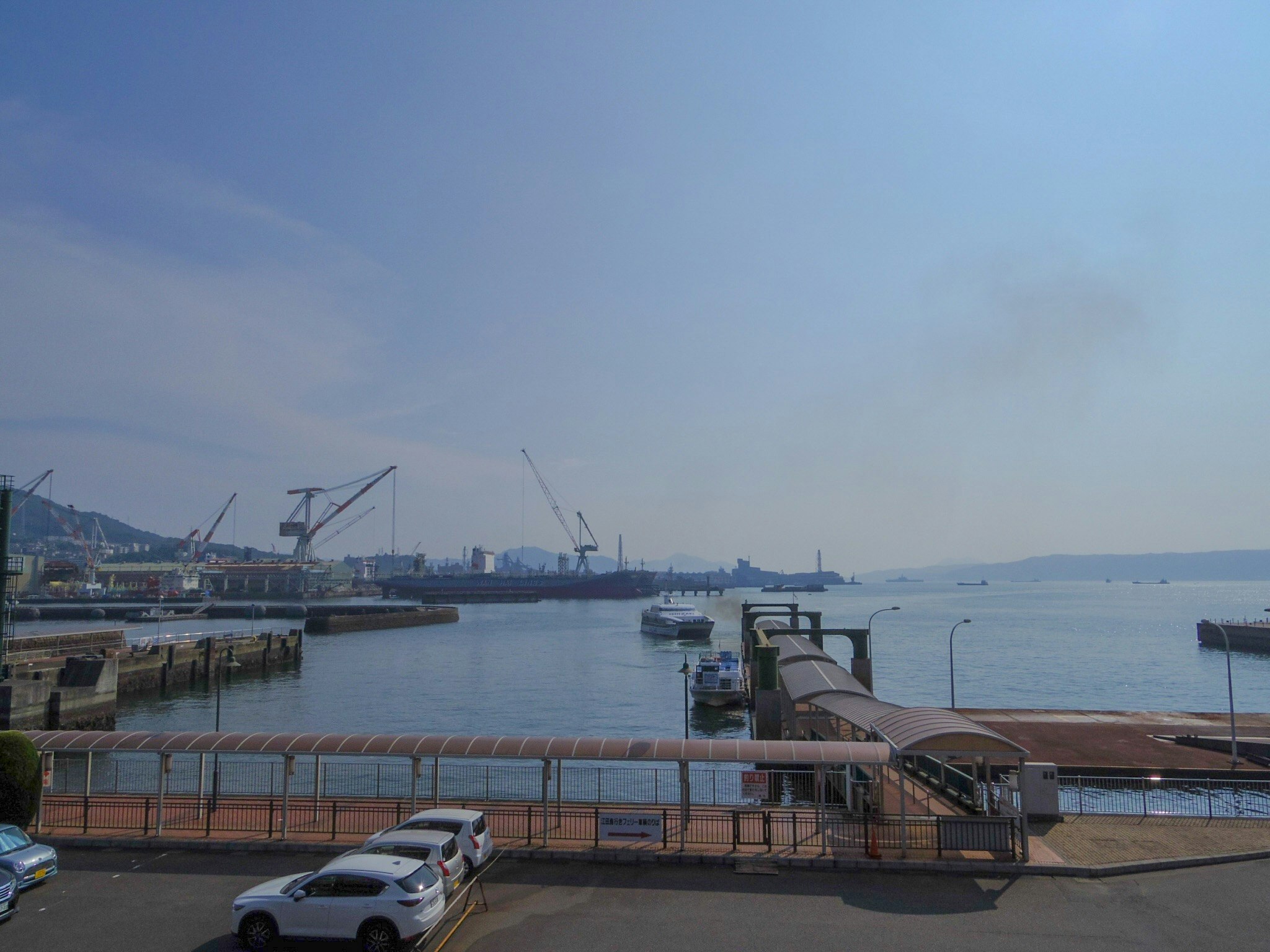 seaside harbor and pier waterfront scene