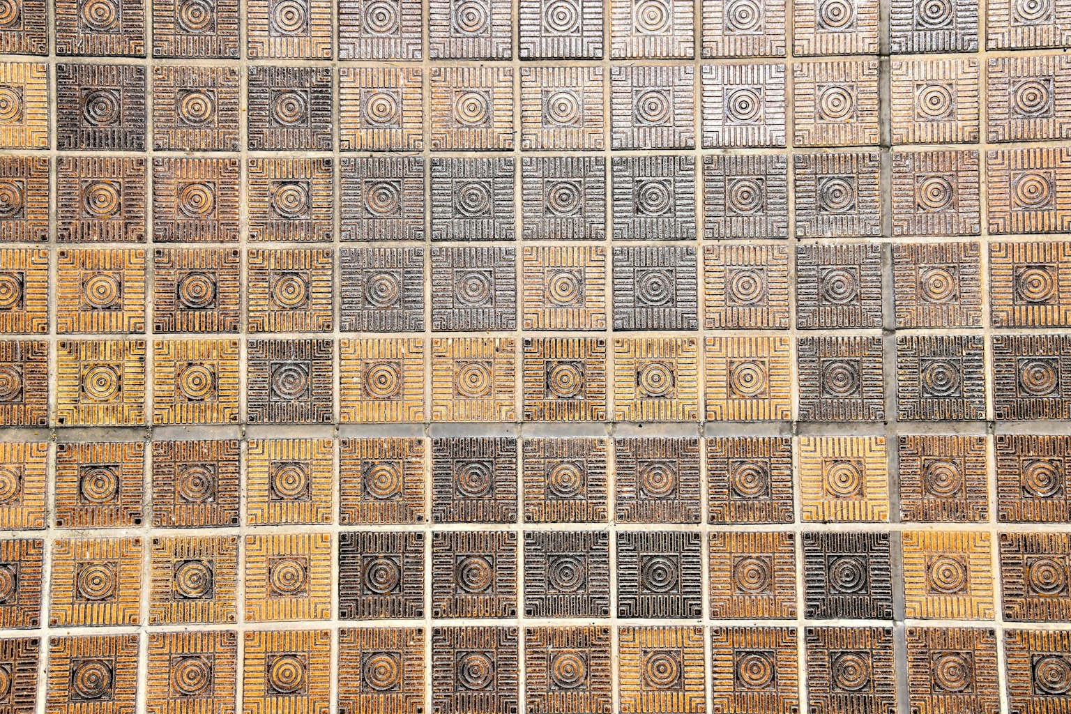 Motif de carreaux en bois disposés en grille