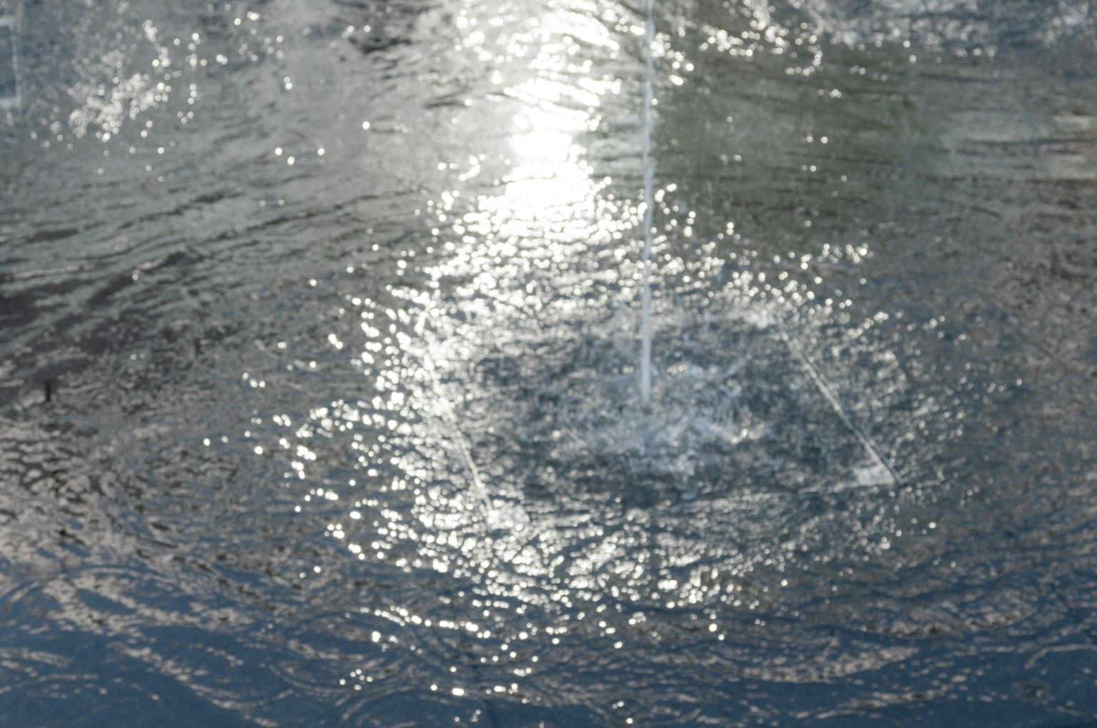 Reflection of light on water surface with ripples