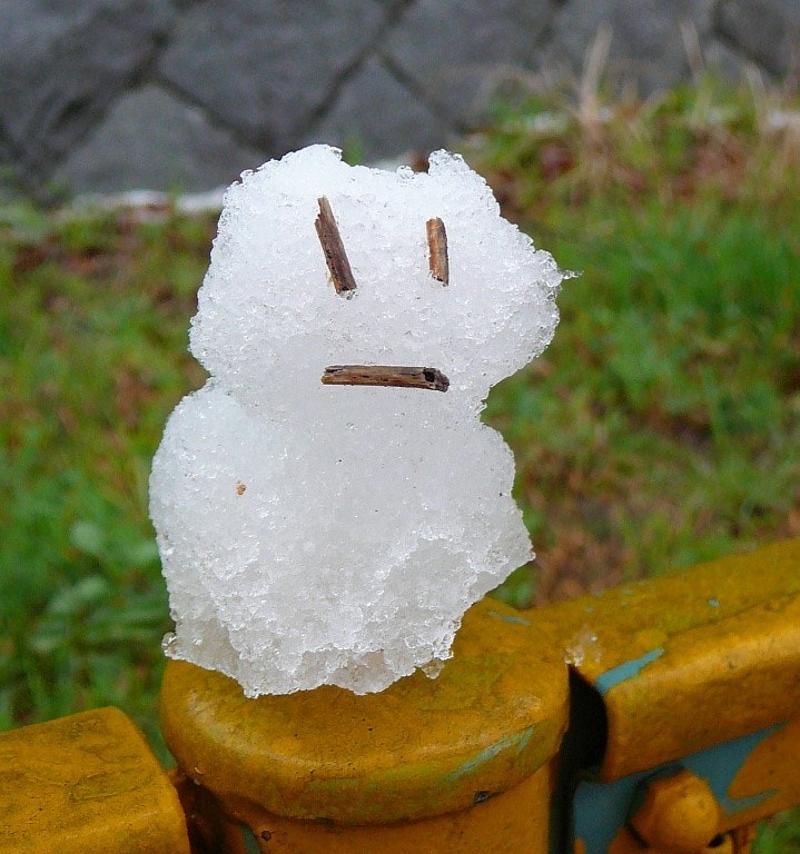像雪人的冰雕
