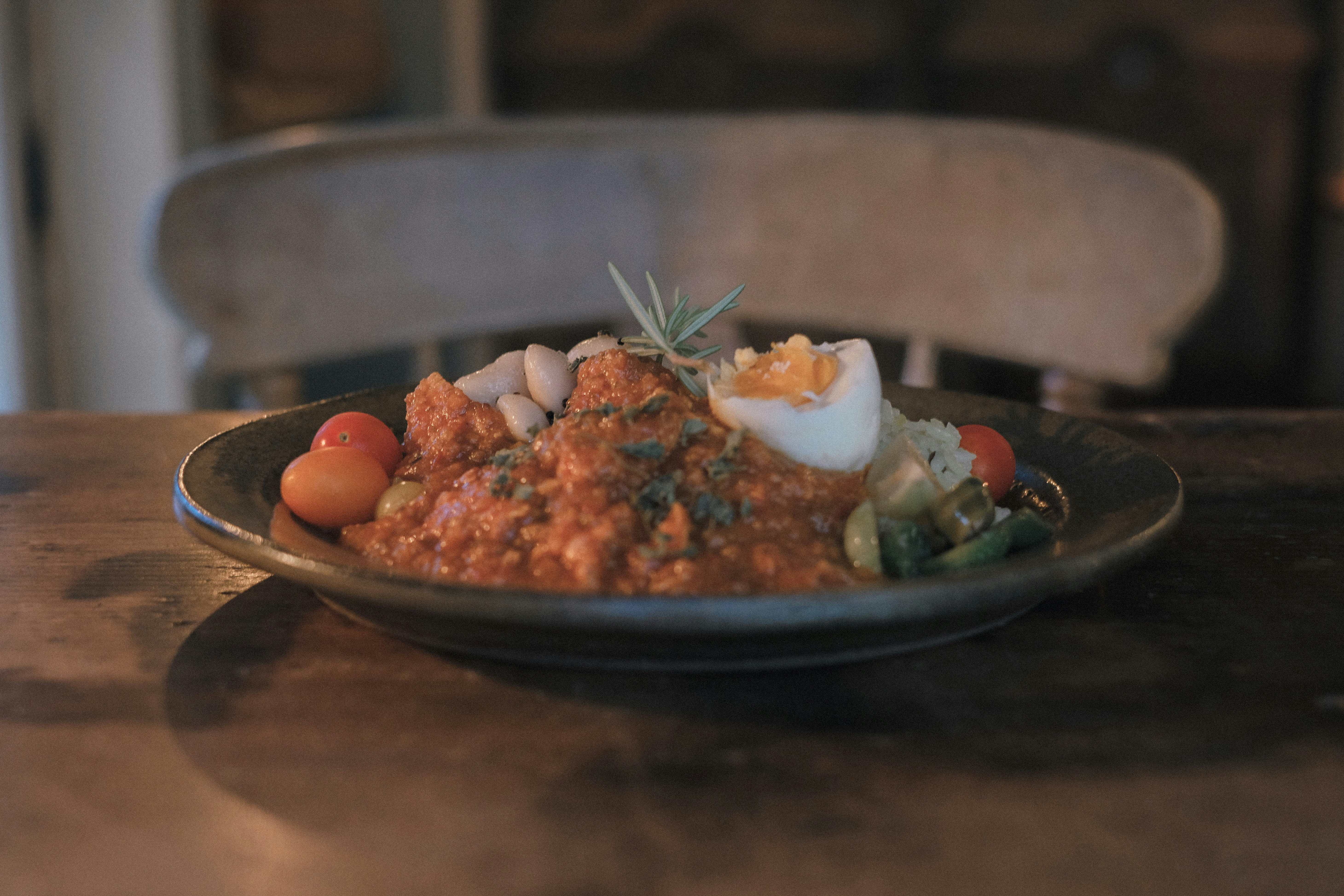木苺と梅のスカッシュ、カレーのある食卓