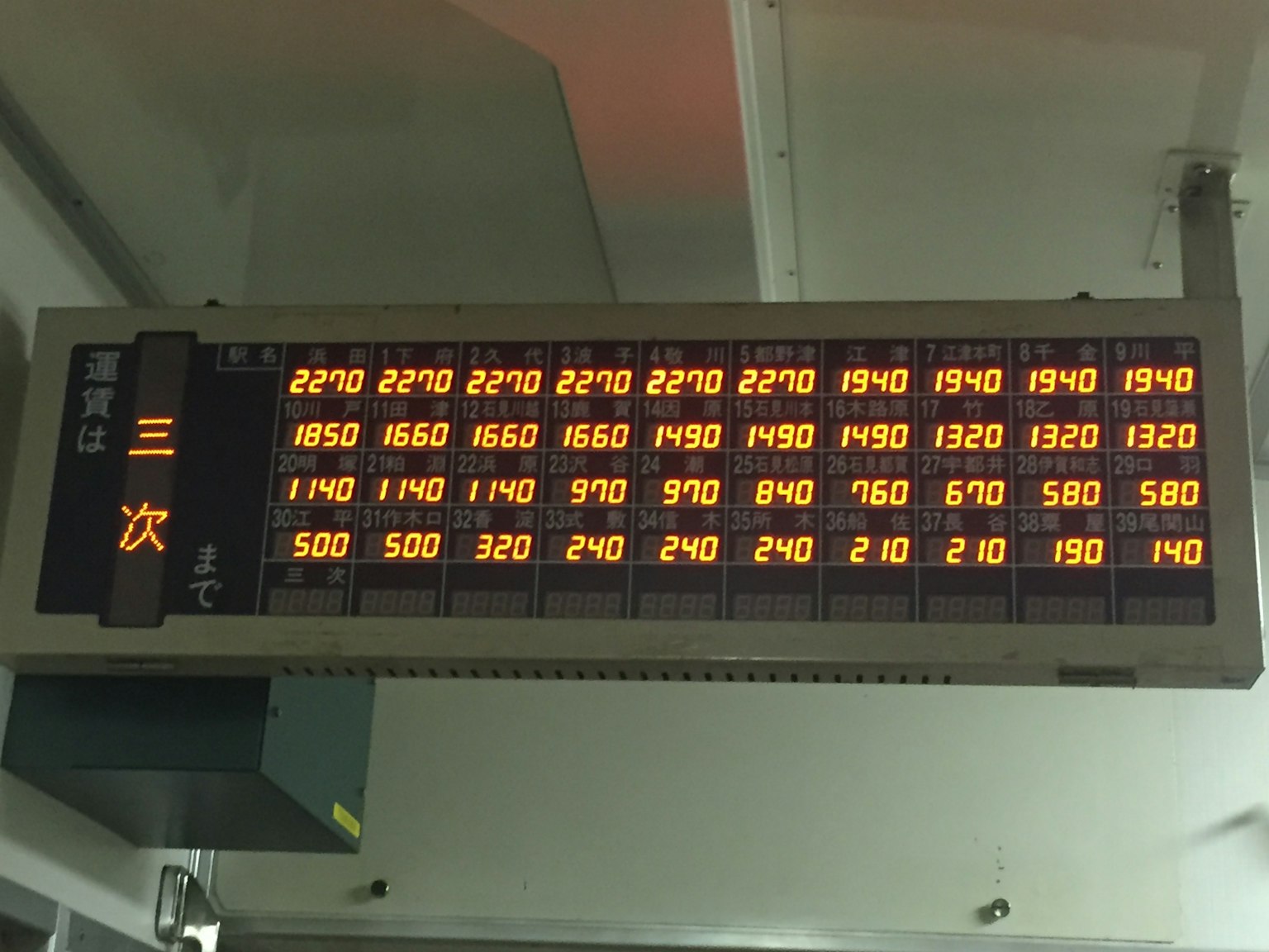 ป้ายดิจิตอลแสดงตารางเวลาพร้อมเวลาและหมายเลข