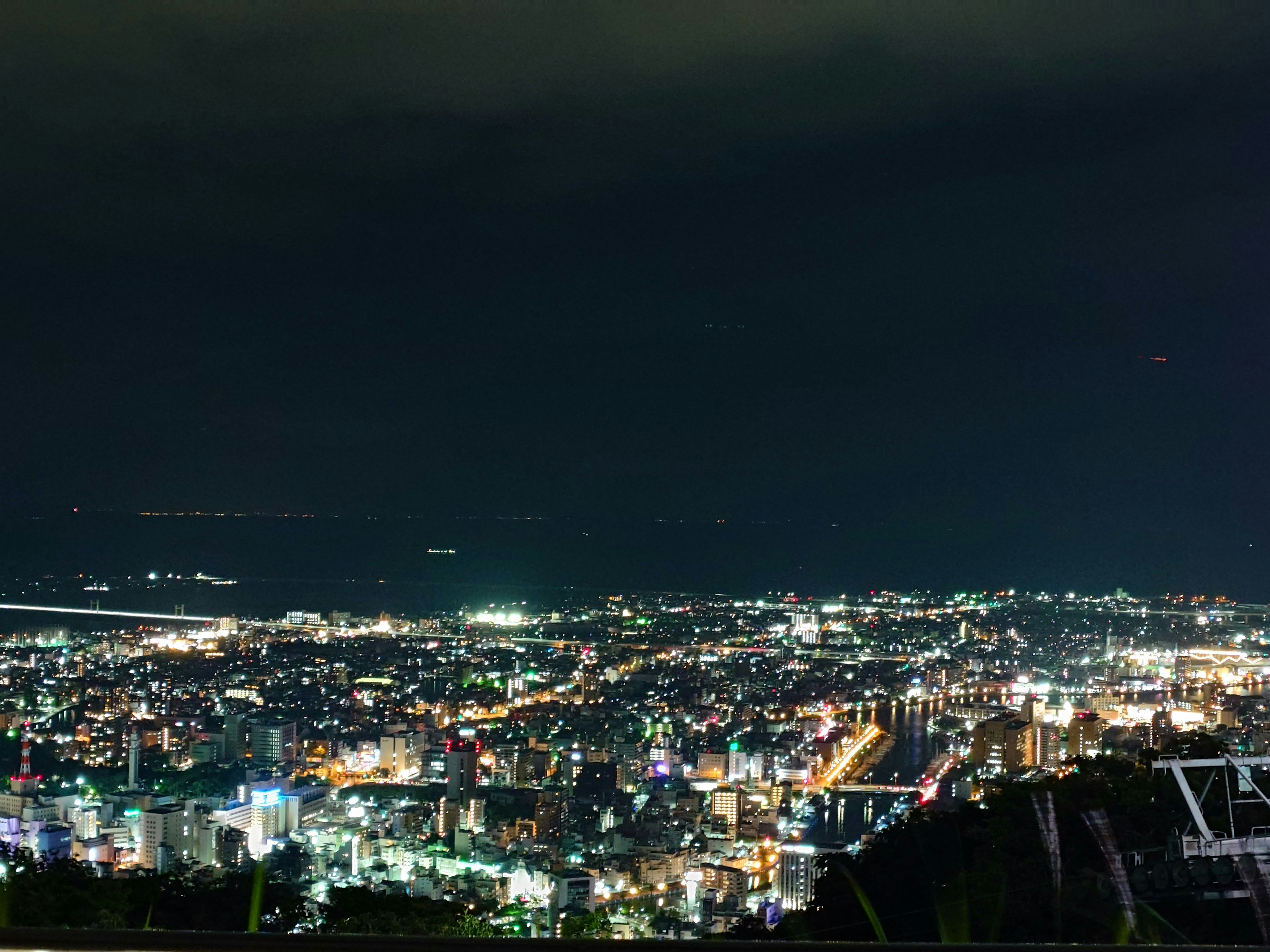 眉山からの夜景