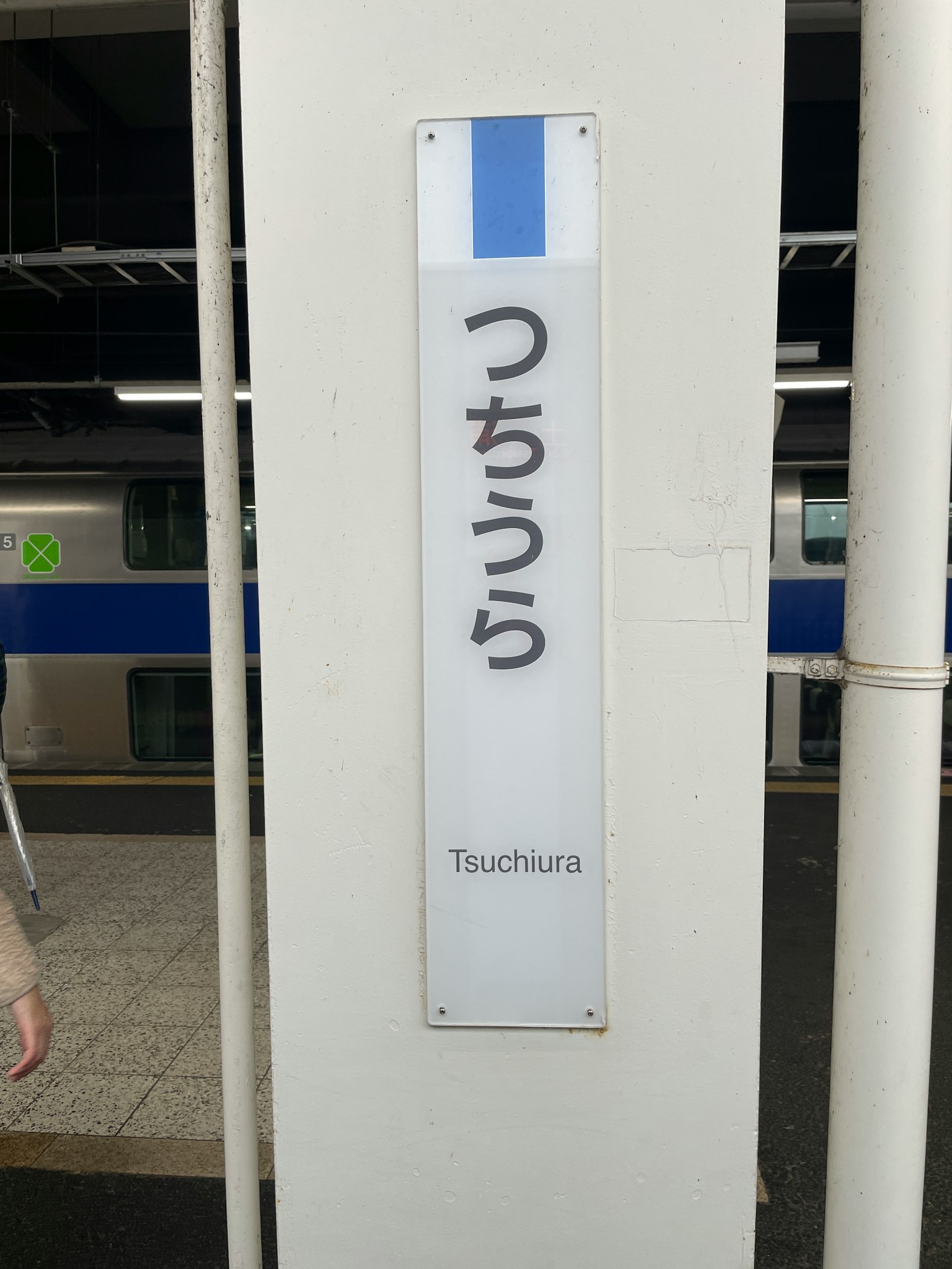 指示日本土浦站的標誌