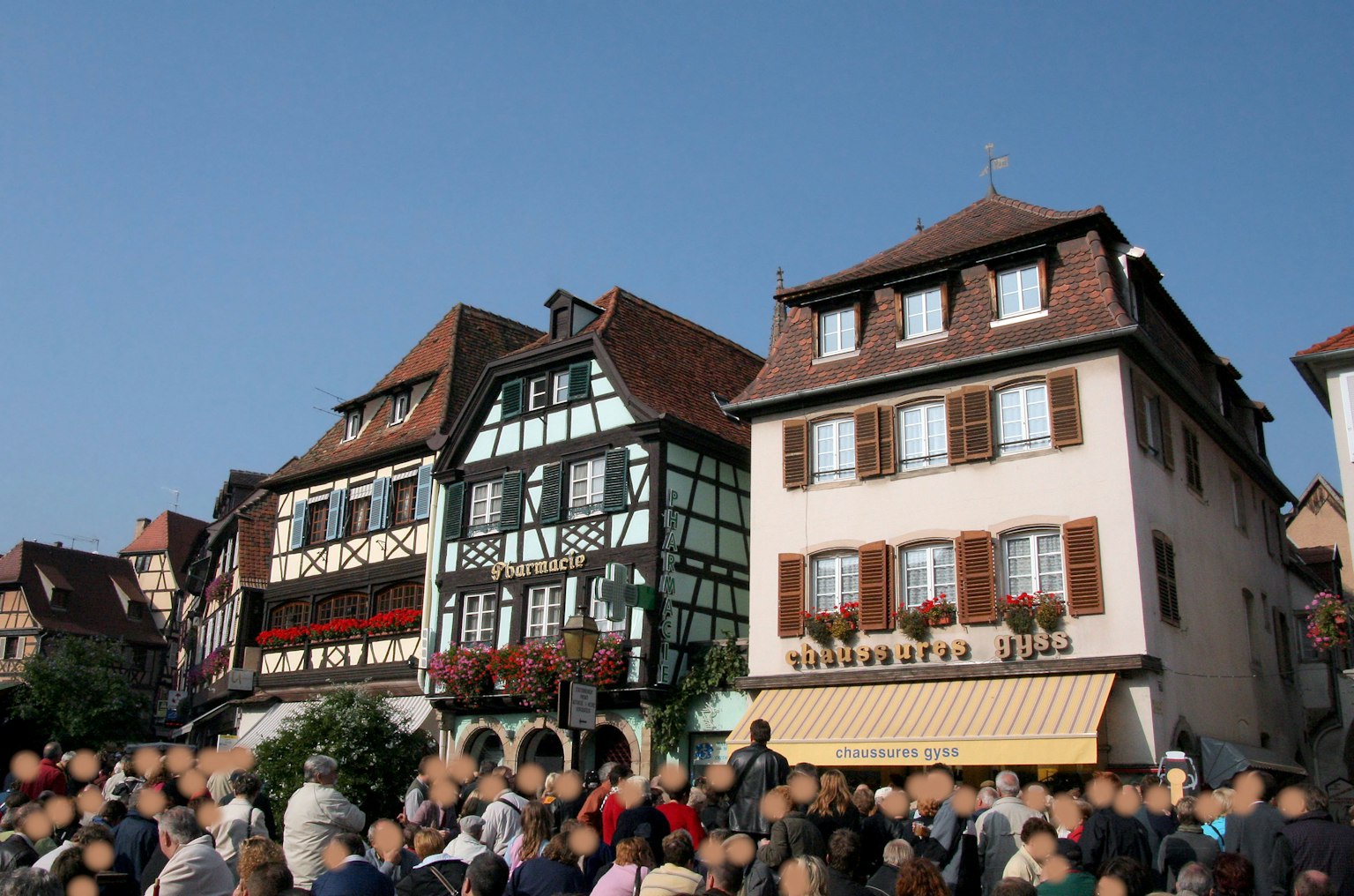 Charmantes maisons à colombages le long des rues de Strasbourg