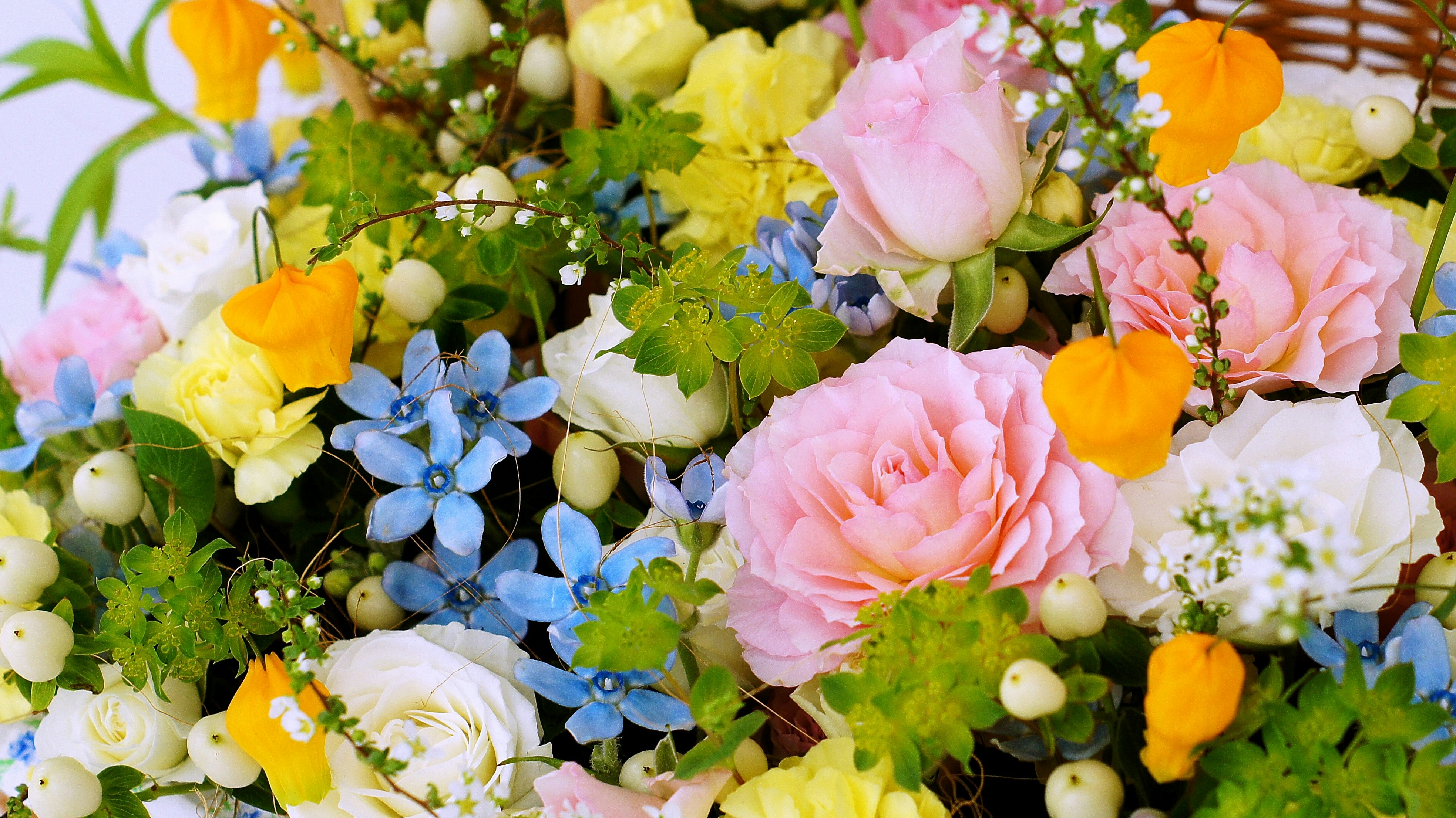 colorful rose and flower bouquet