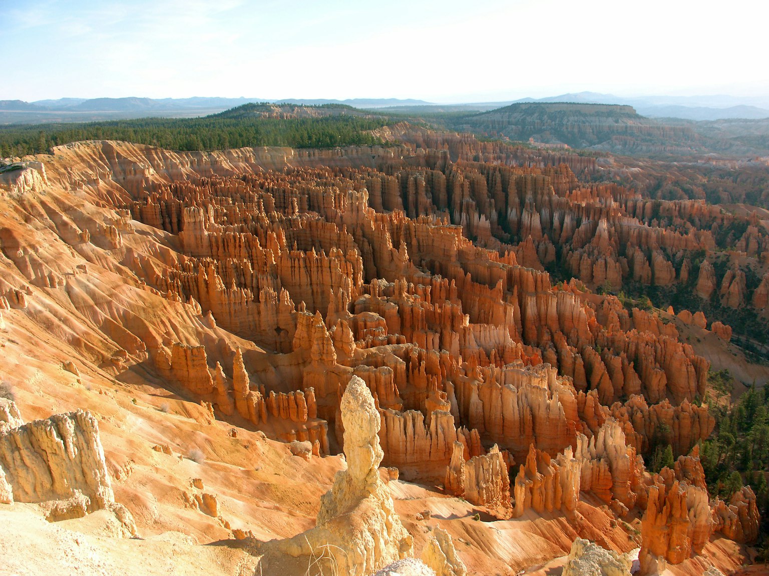 Vue panoramique des formations rocheuses uniques à Bryce Canyon