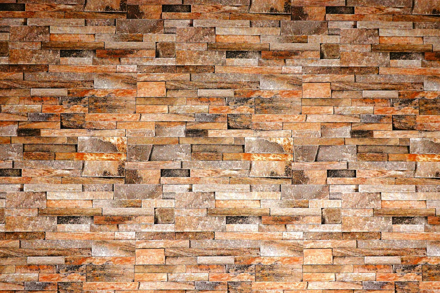 Wooden textured wall with brick-like pattern