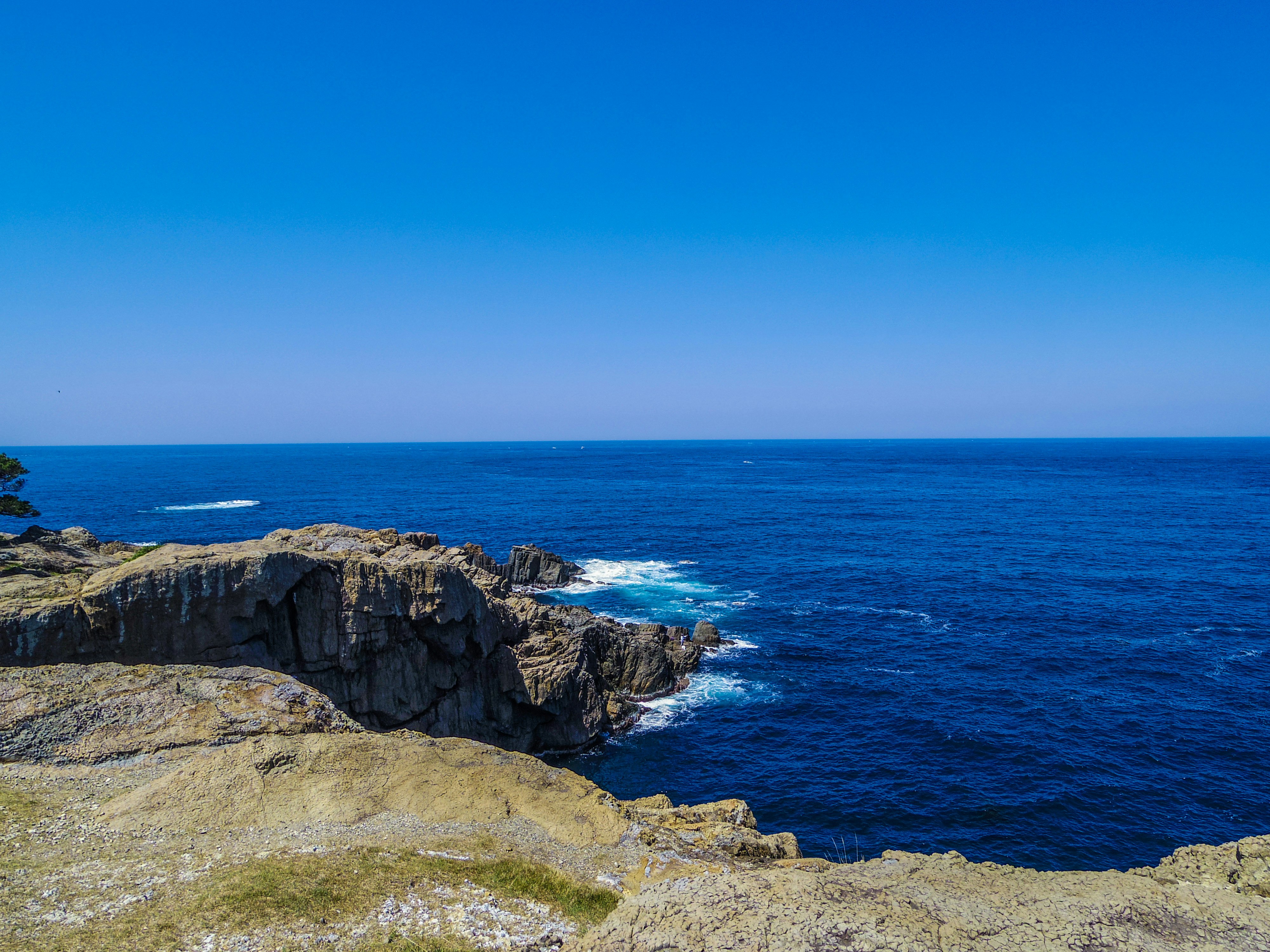 paysage de falaise côtière et rivage rocheux
