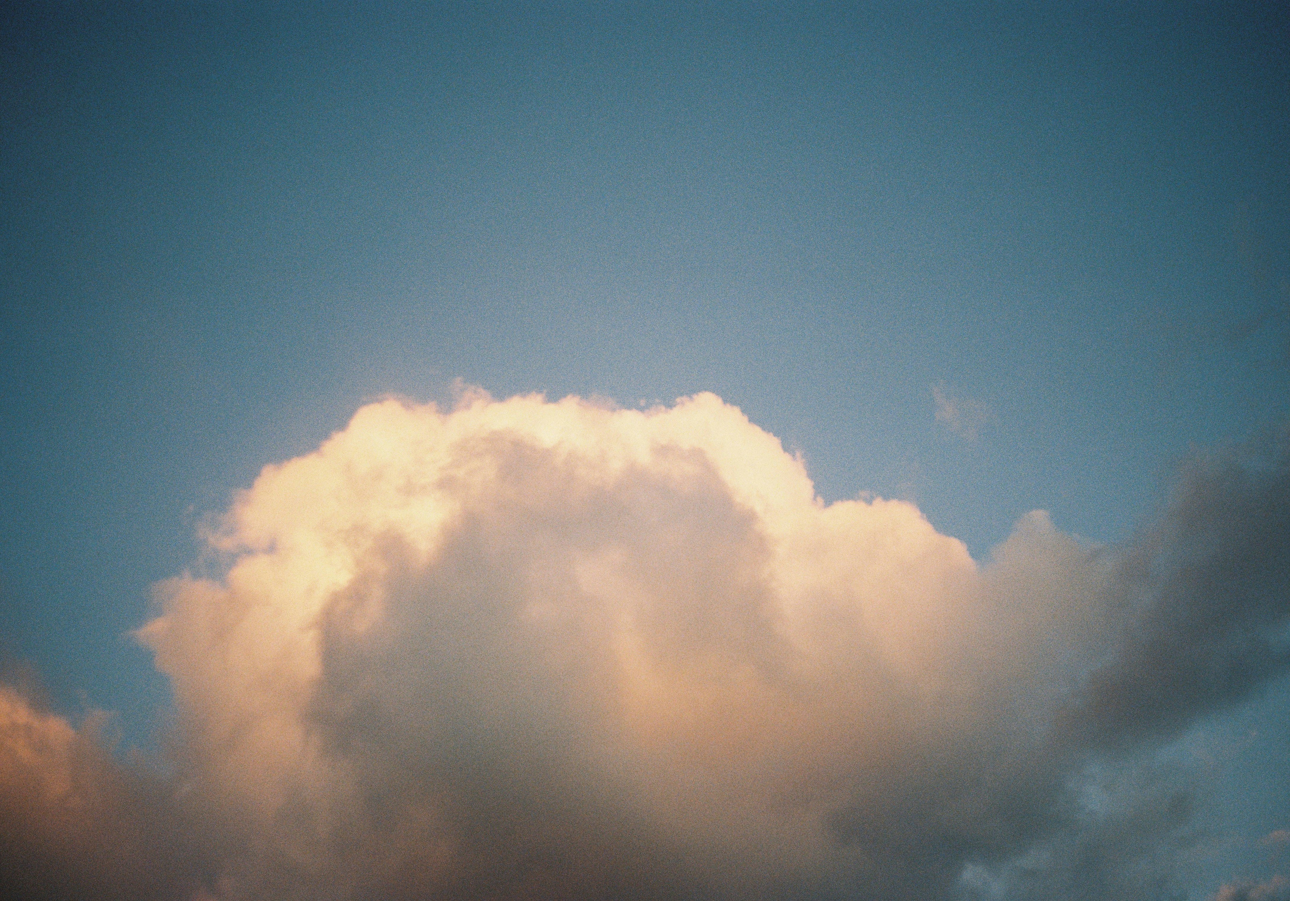 large cloud mass floating in the sky