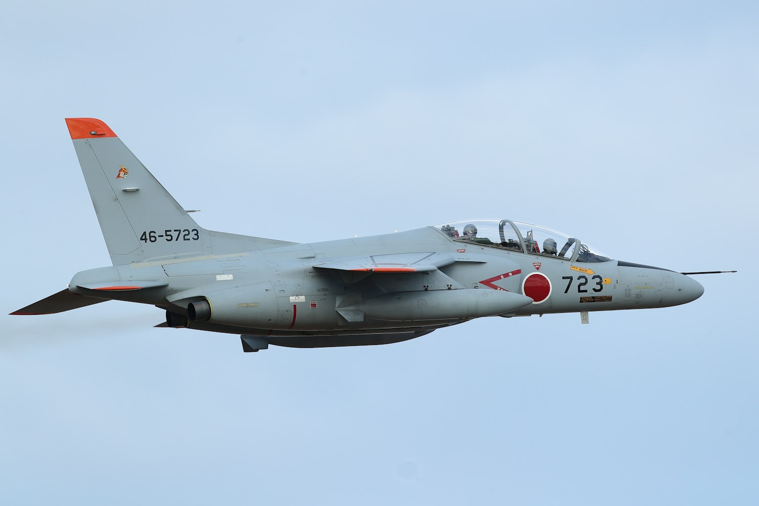 Avion japonais volant dans le ciel