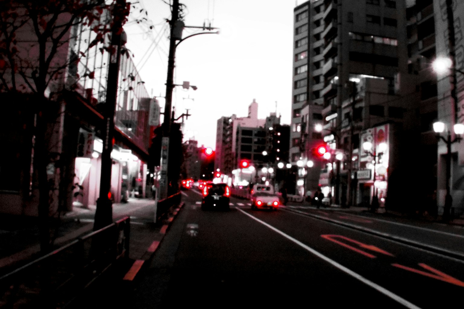 暗い背景にシンプルなグラフィックデザイン