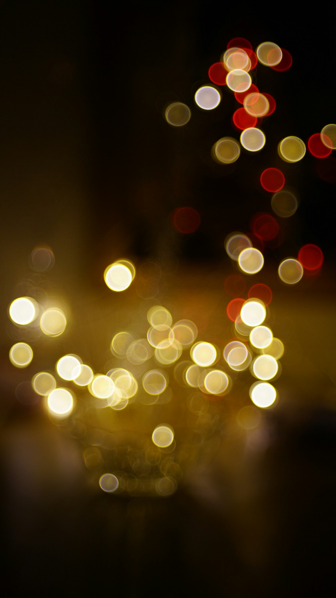 ánh đèn bokeh từ đèn trang trí đô thị
