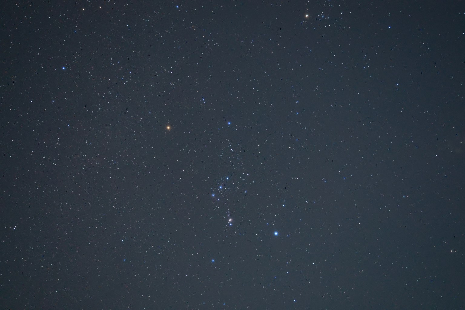 星空中可見的星座和星星