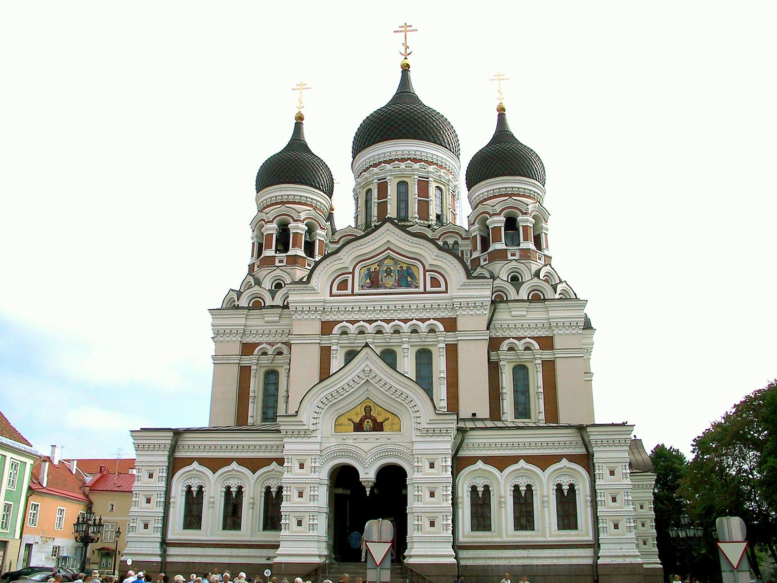 Beautiful exterior of Alexander Nevsky Cathedral in Tallinn Estonia
