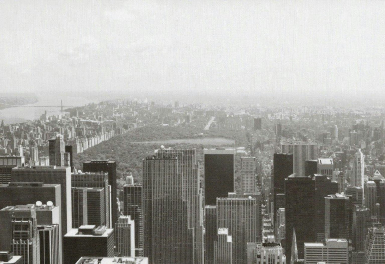 Vista panoramica degli grattacieli di New York e di Central Park