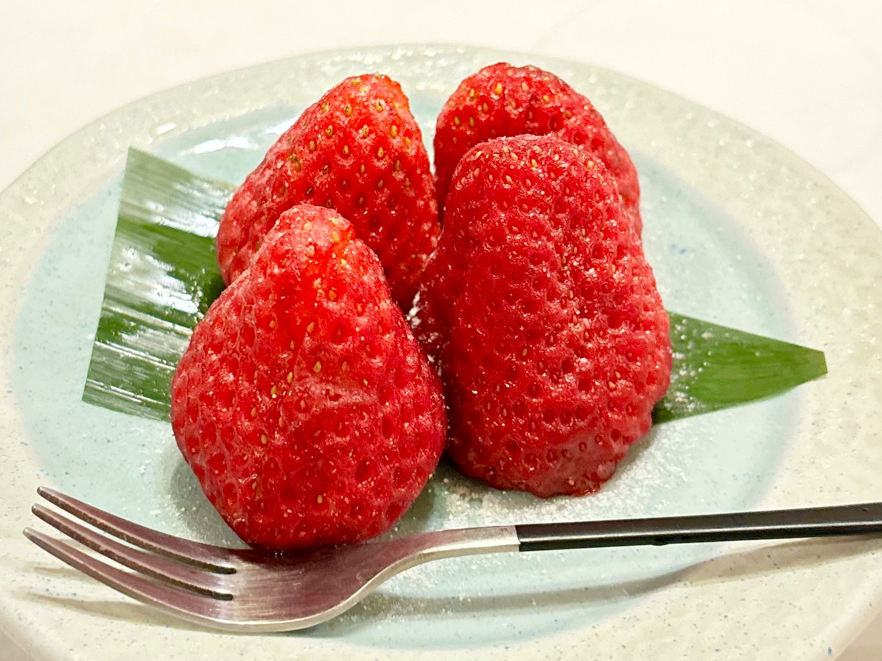 strawberries on a plate