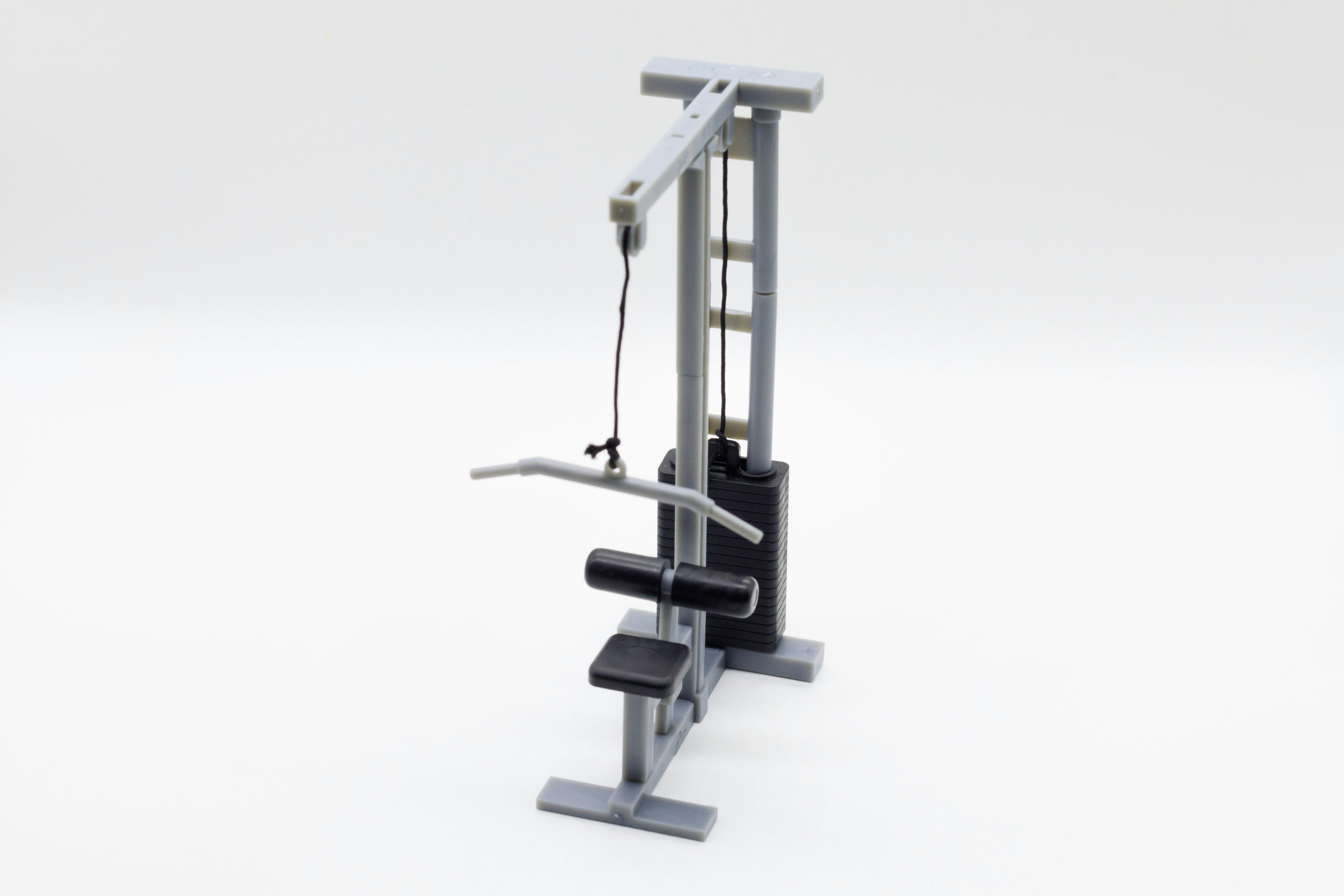 close-up of a medical training device on a white background