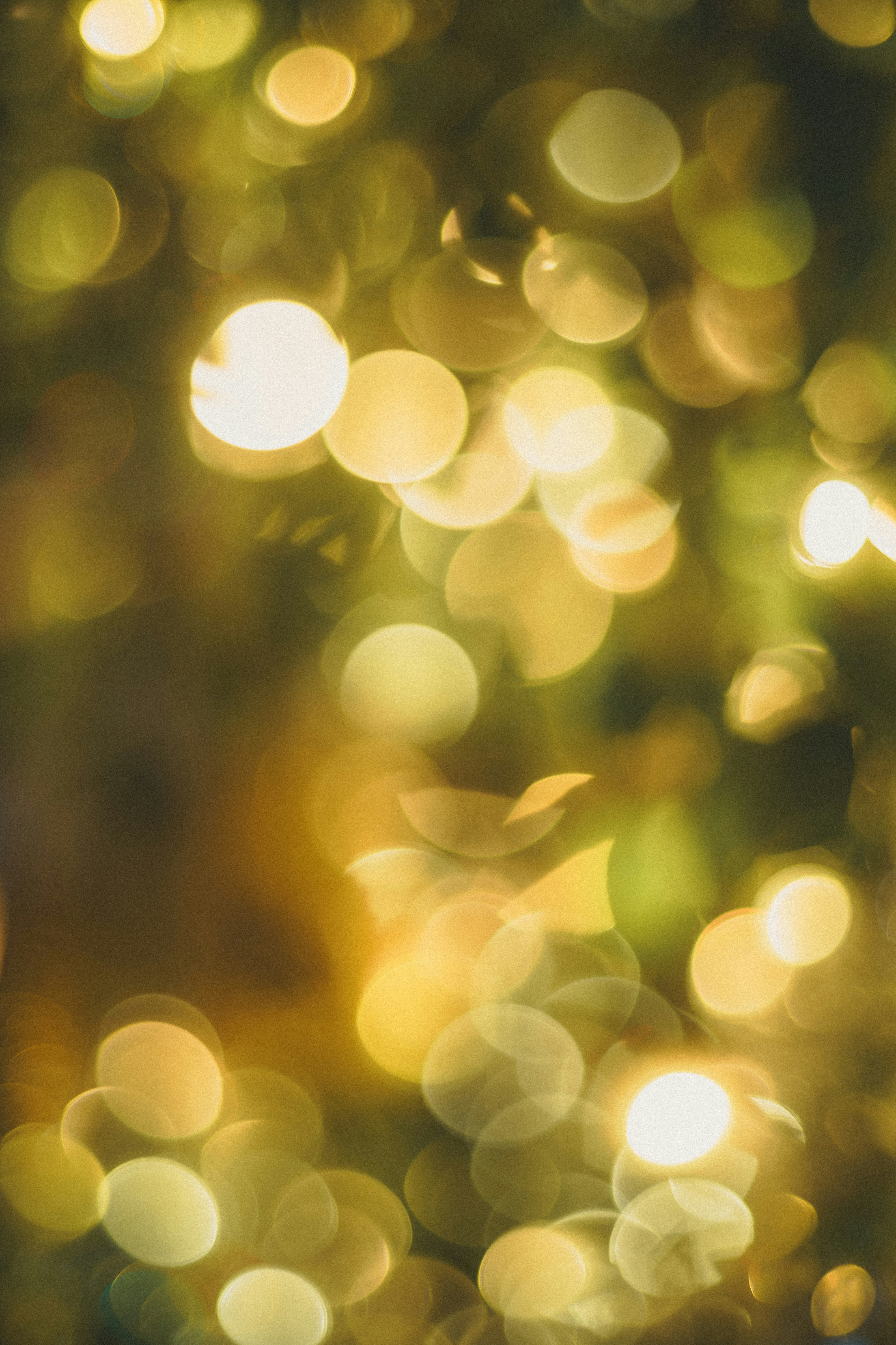 unscharfer goldener Lichter-Bokeh-Hintergrund