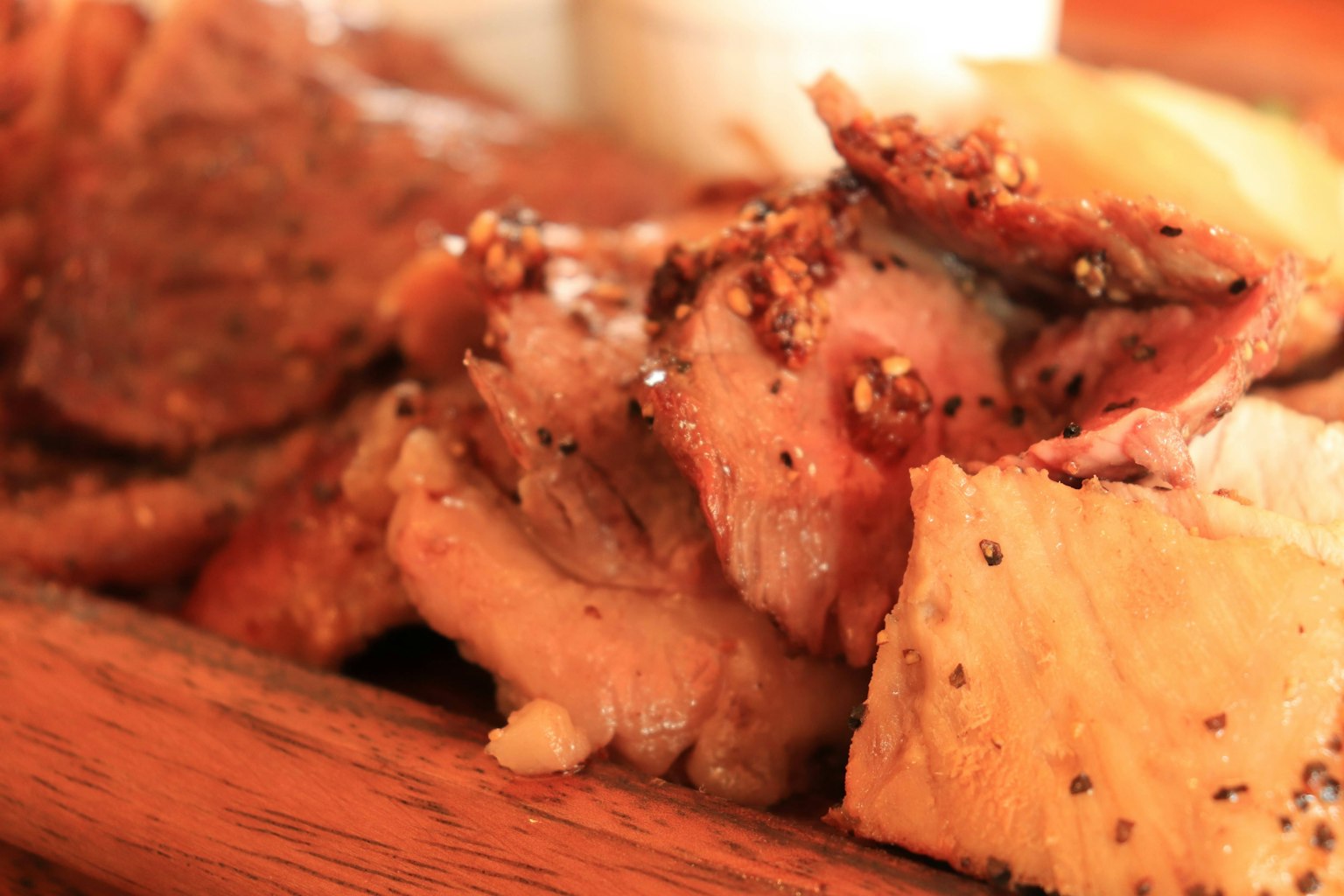 Platter of grilled meat and bread