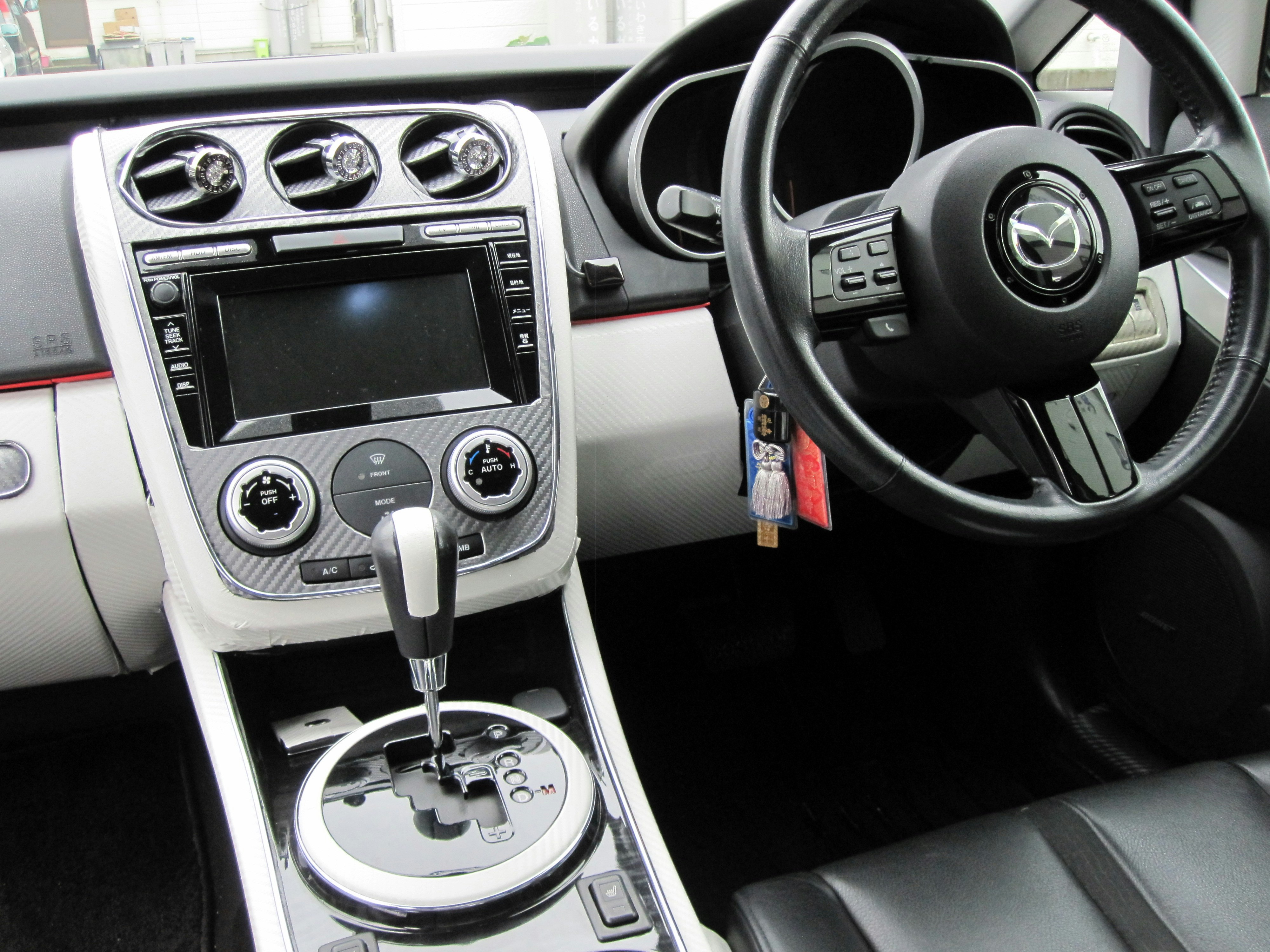 center console and gear shifter inside a car