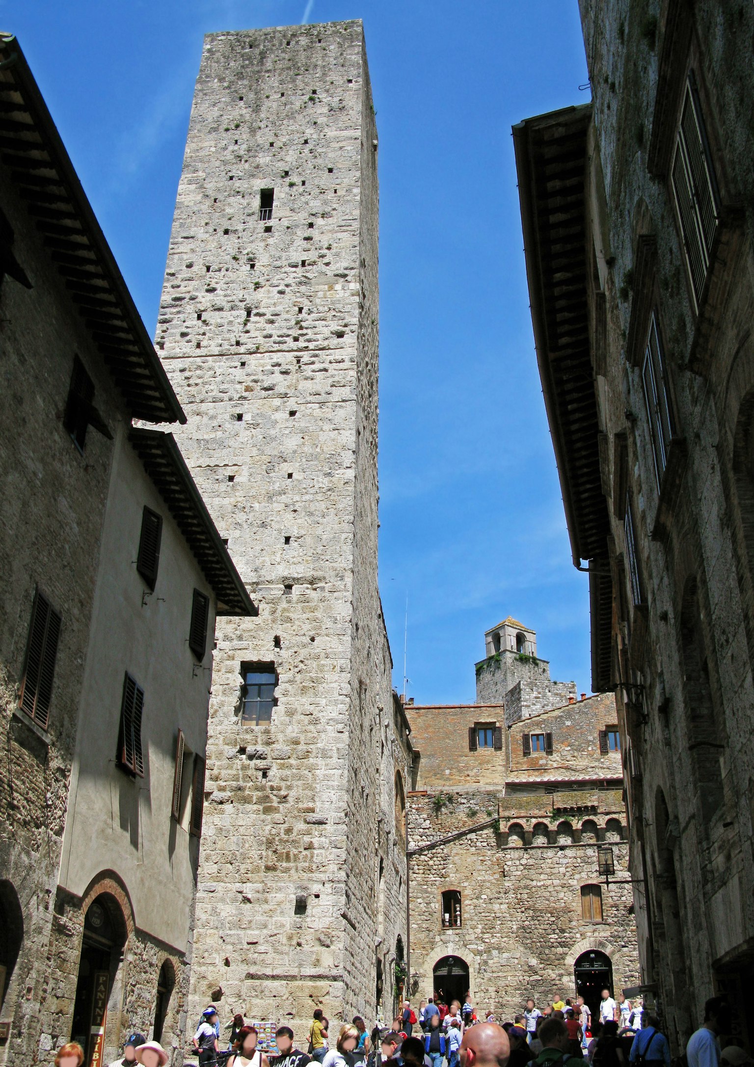 View of medieval towers and buildings in San Gimignano