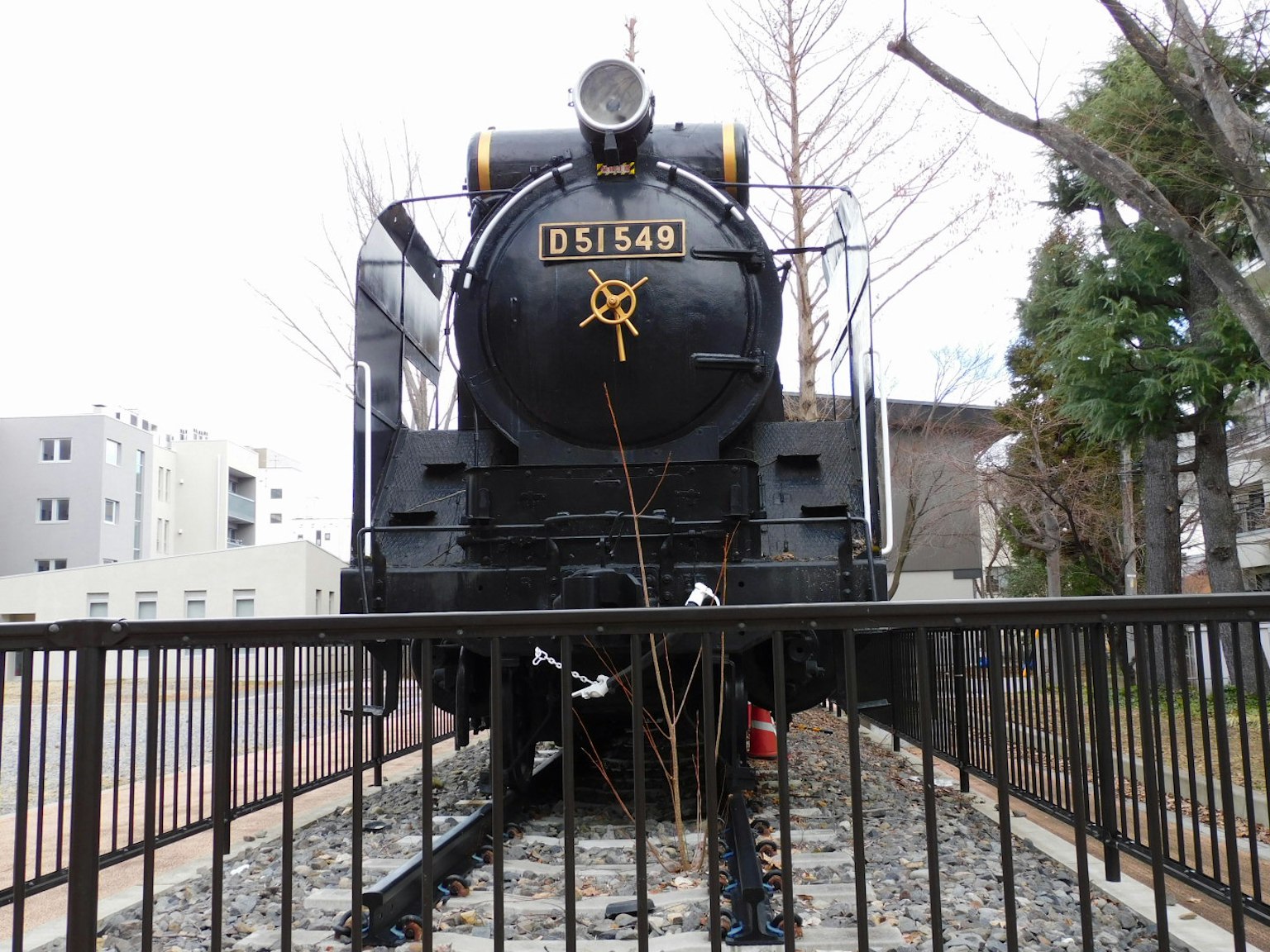 公園內展出的蒸汽機車 D51449