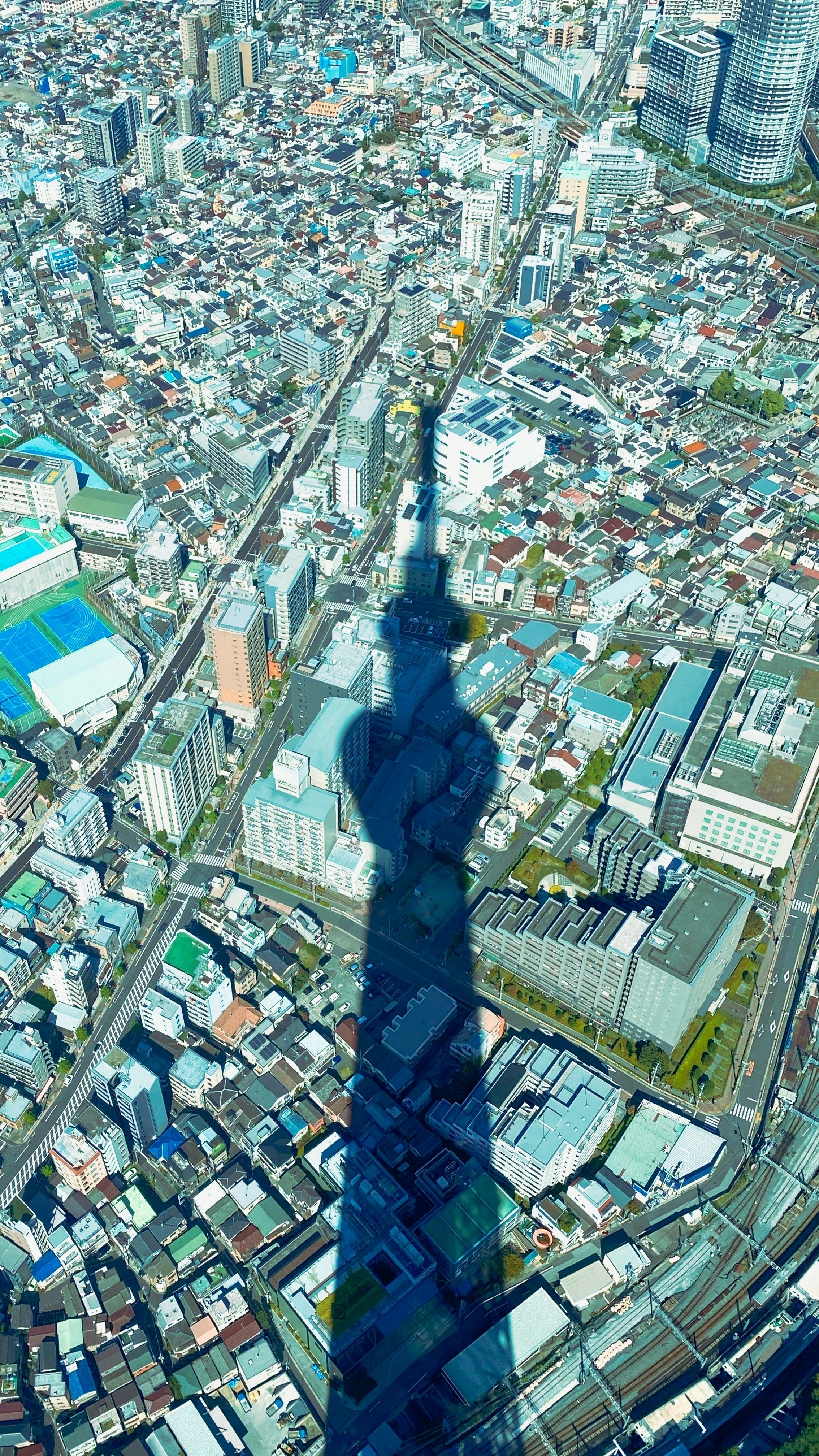 東京スカイツリーから見下ろす都心の街並み