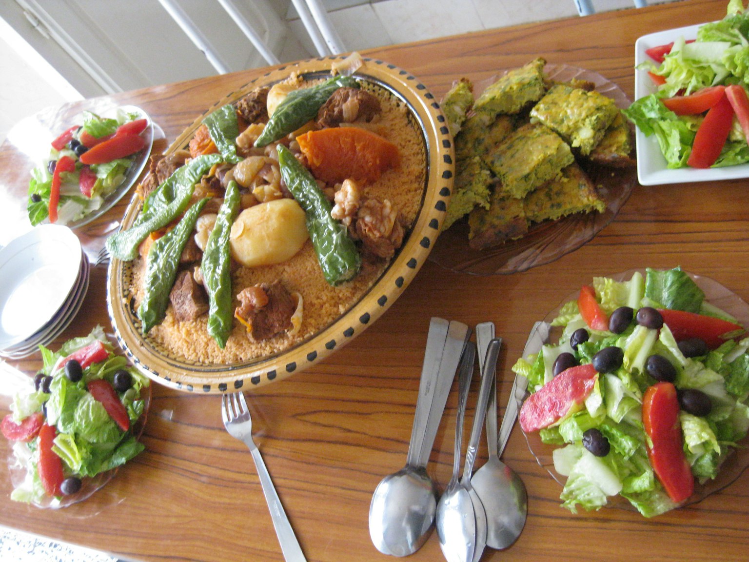 A delicious spread of dishes arranged on a table