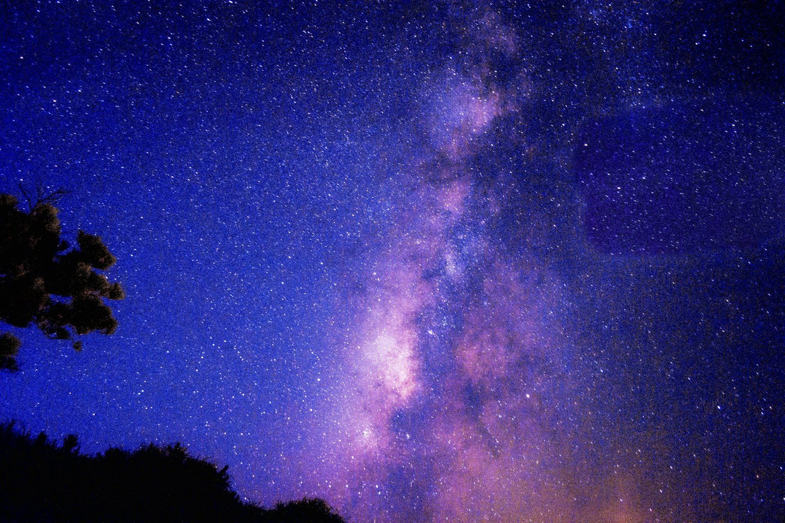 Vue magnifique du ciel étoilé et de la Voie lactée