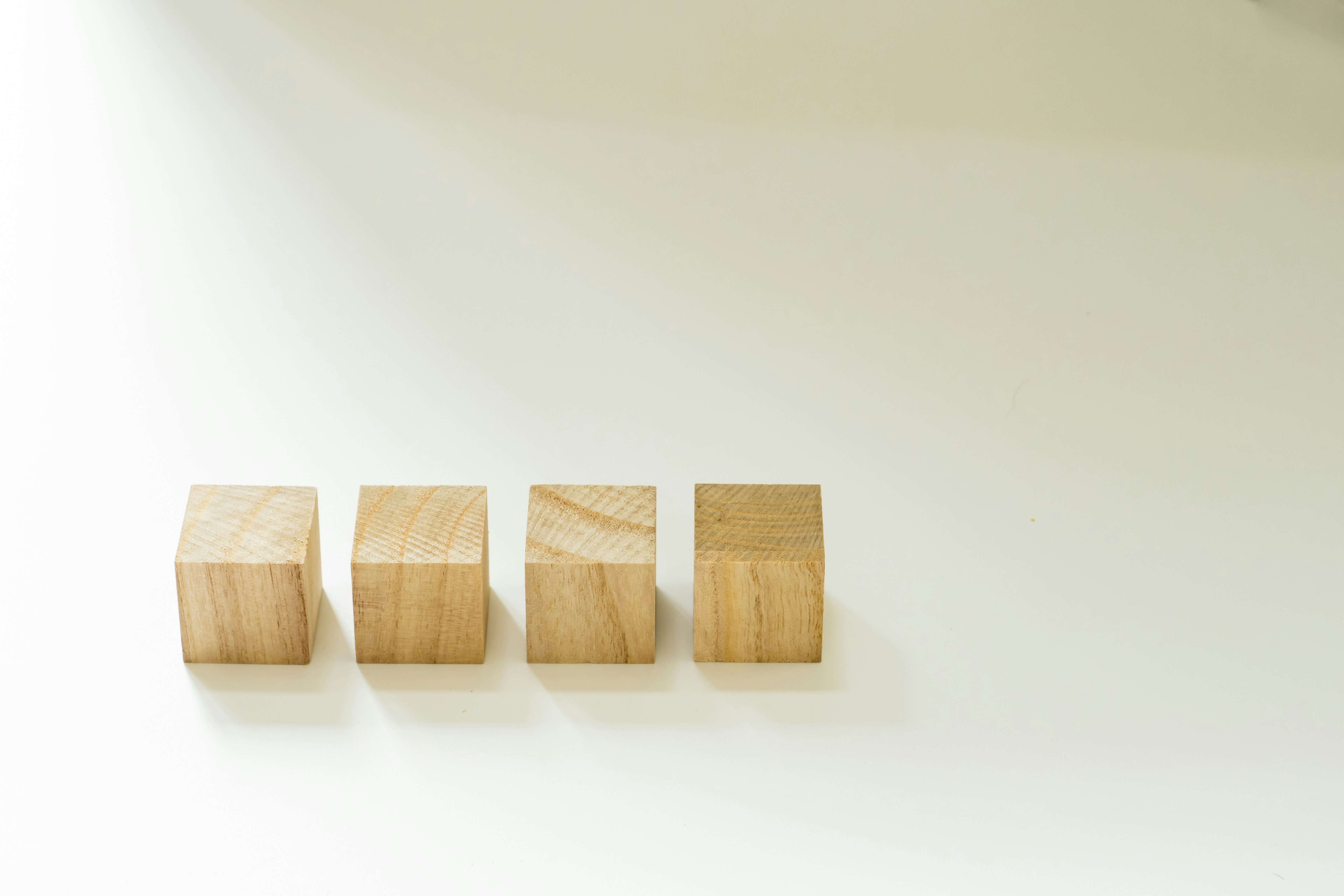 木製ブロックの並び