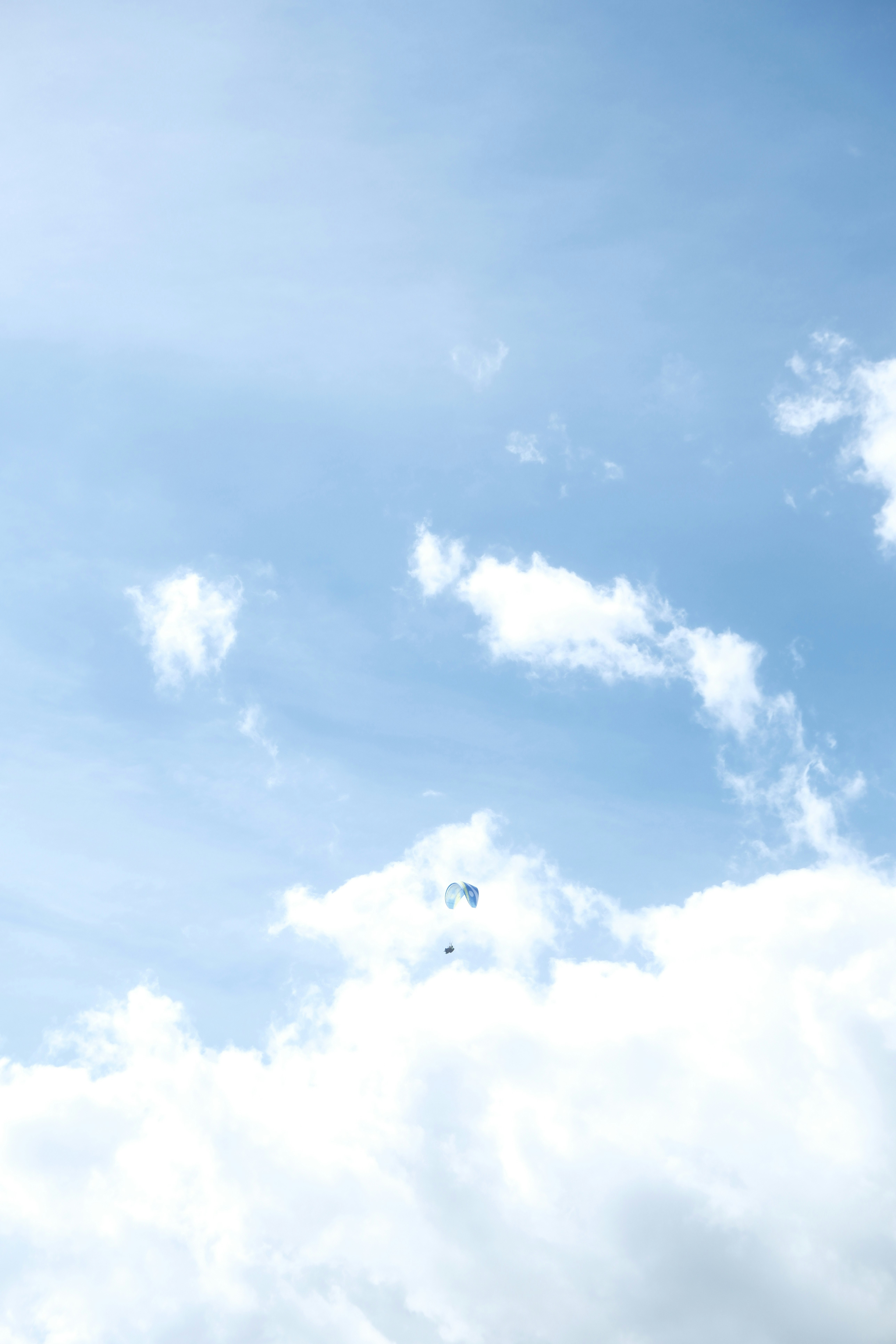 青空に浮かぶ白い雲の広がり