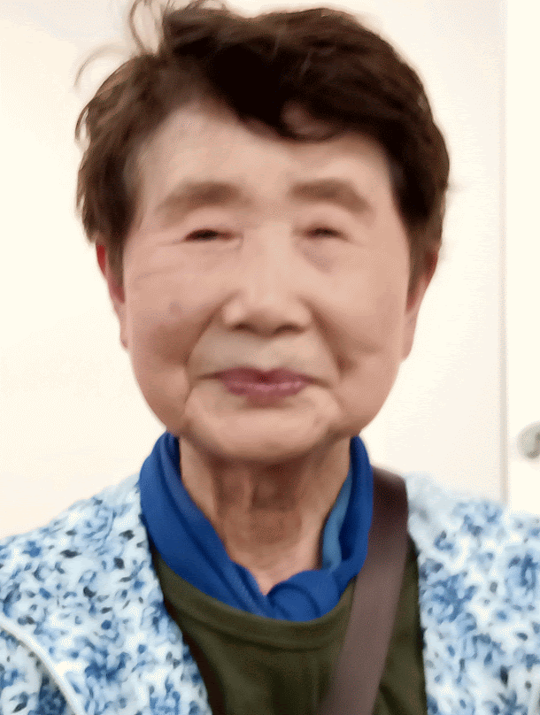 smiling elderly woman portrait