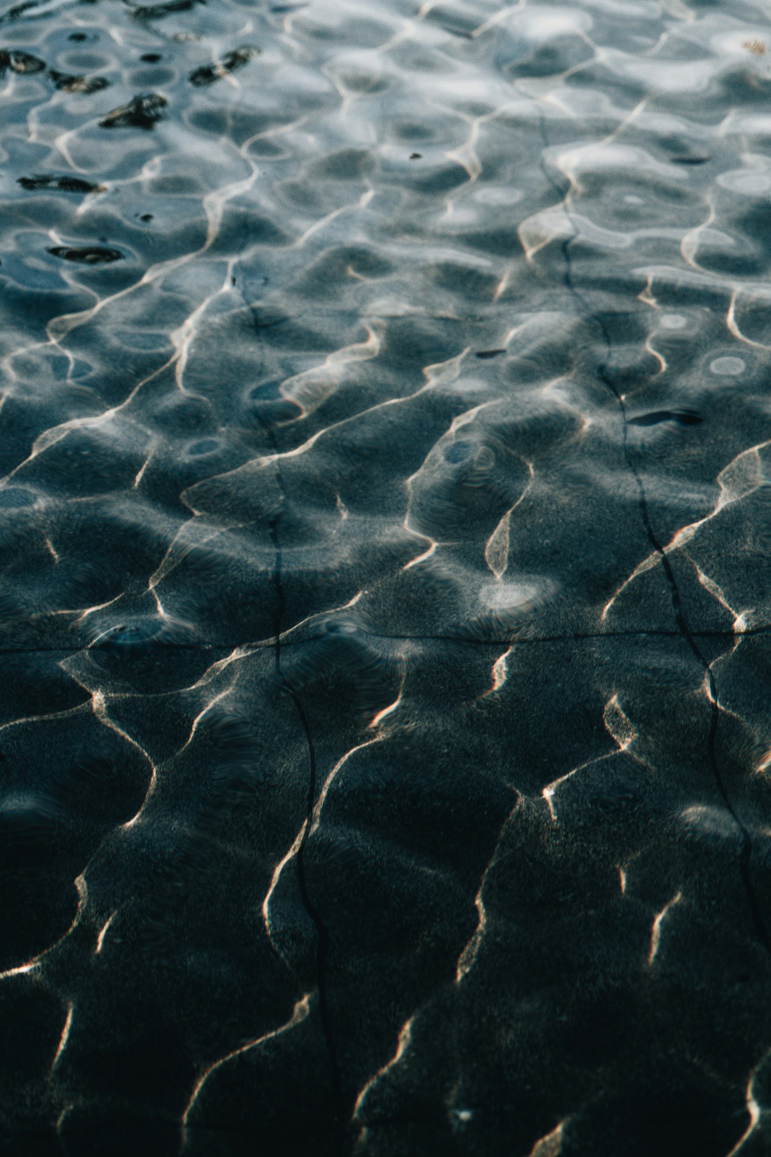 水面の波紋が美しい暗い水のテクスチャ