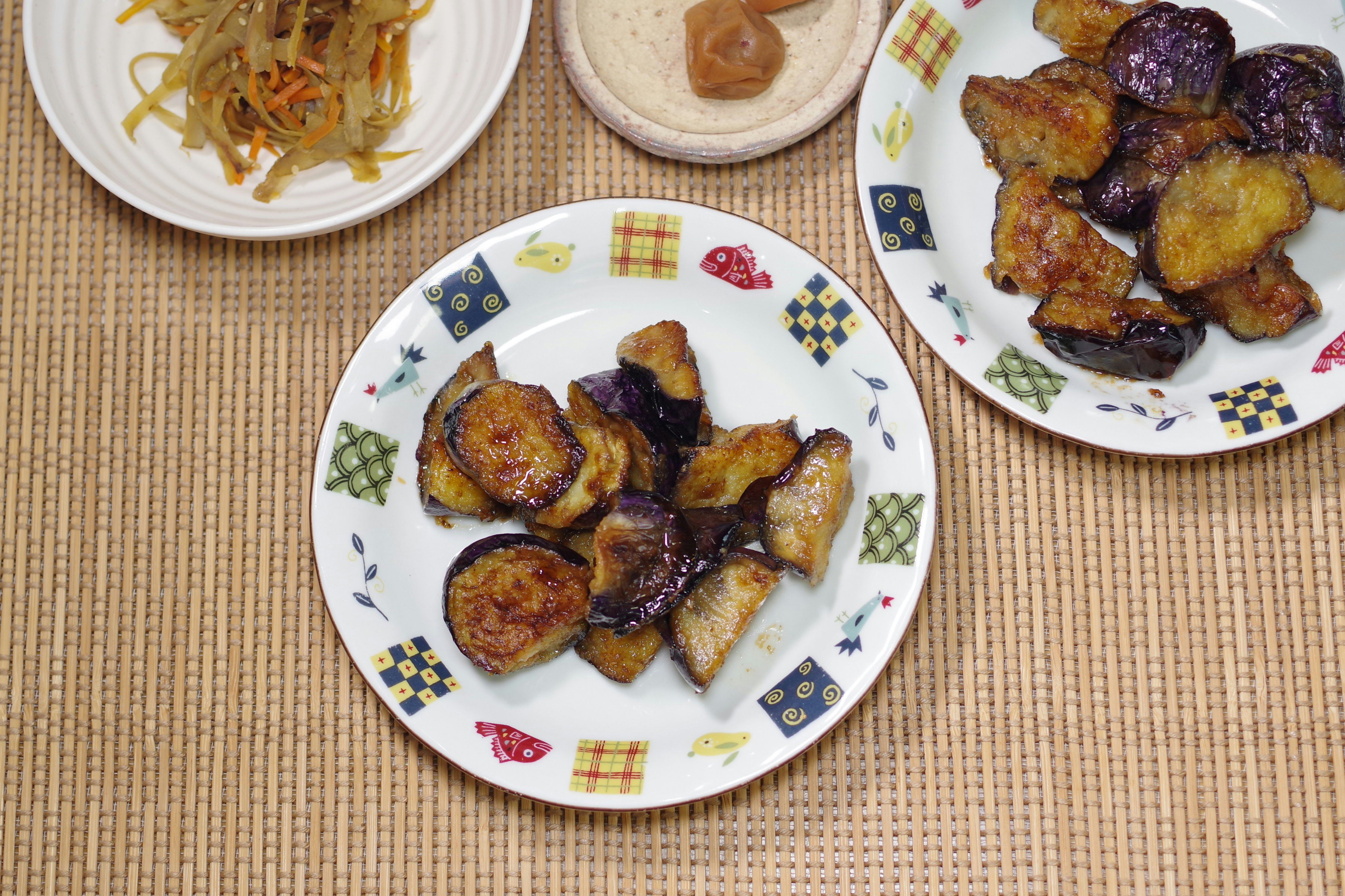 fried sweet potato on plates