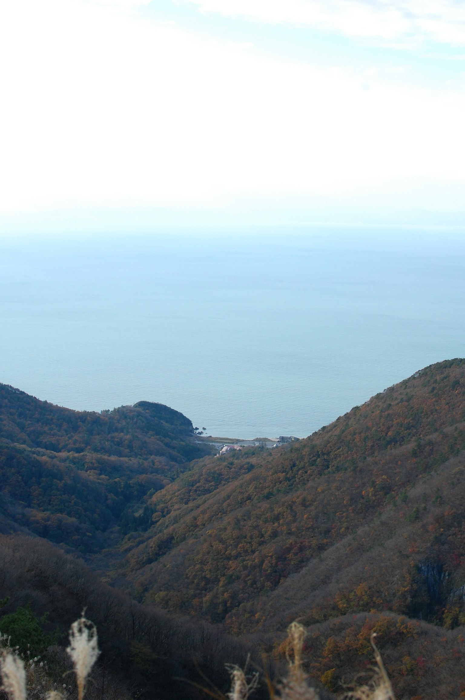 山與海的美麗風景