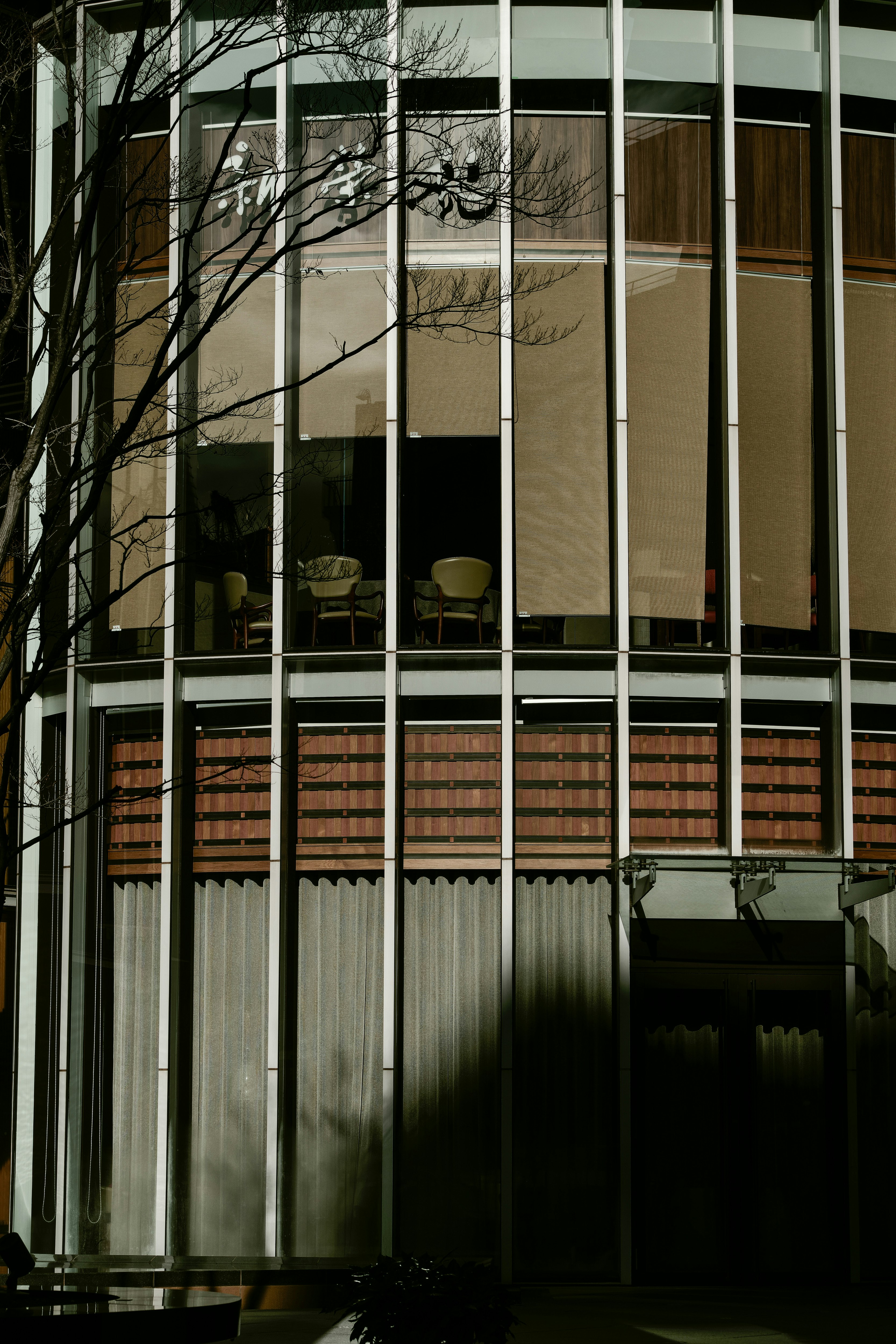 modern building exterior with glass windows