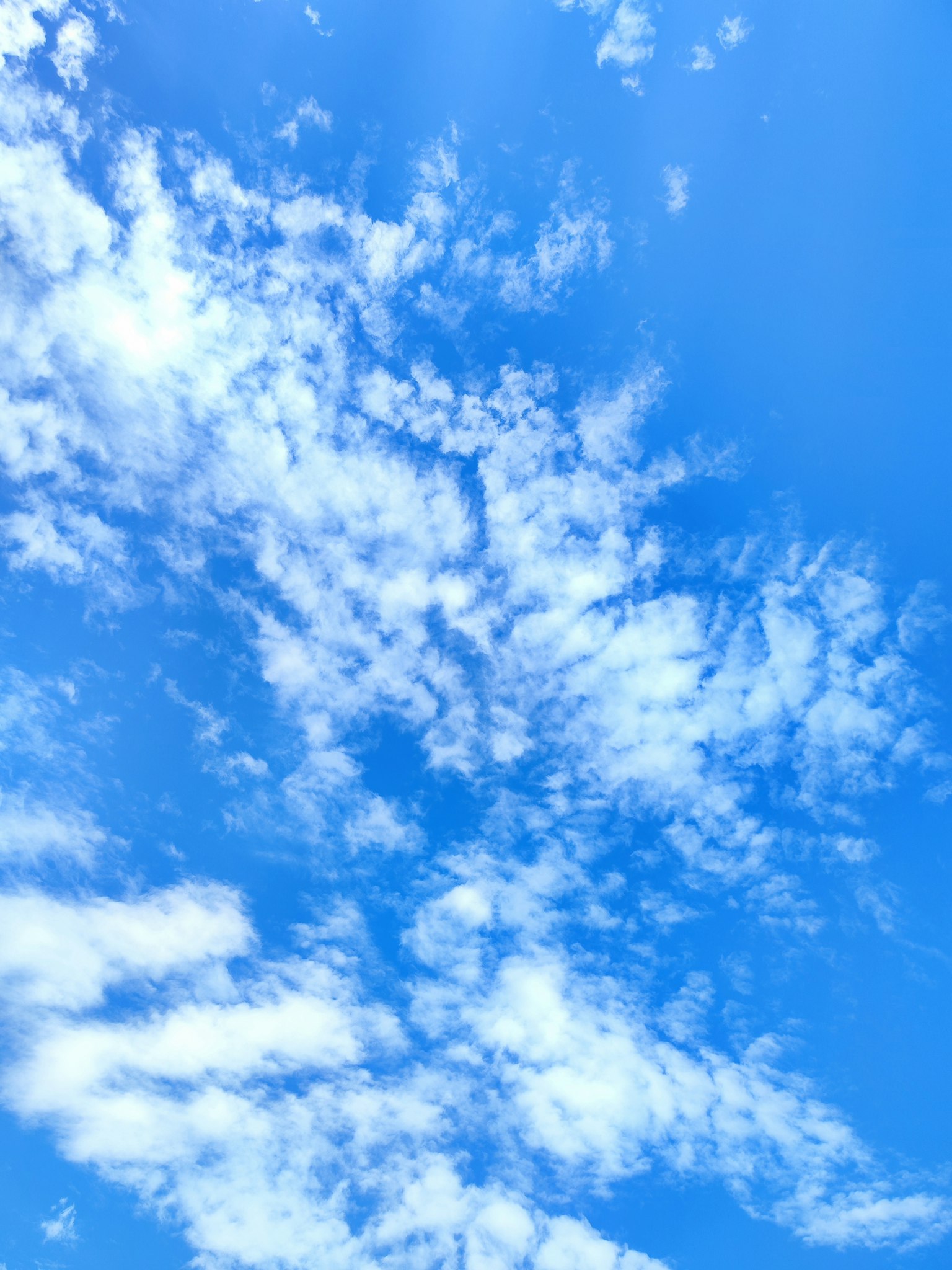 Beau motif de nuages blancs sur un ciel bleu