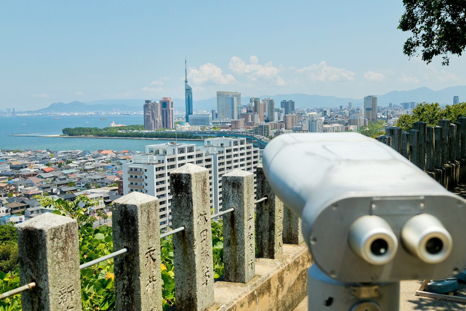 Vista de la ciudad desde un mirador con Tokyo Skytree