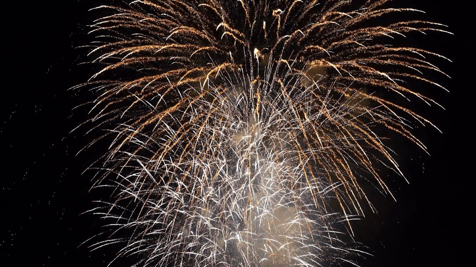 Un magnifique spectacle de feux d'artifice illuminant le ciel nocturne