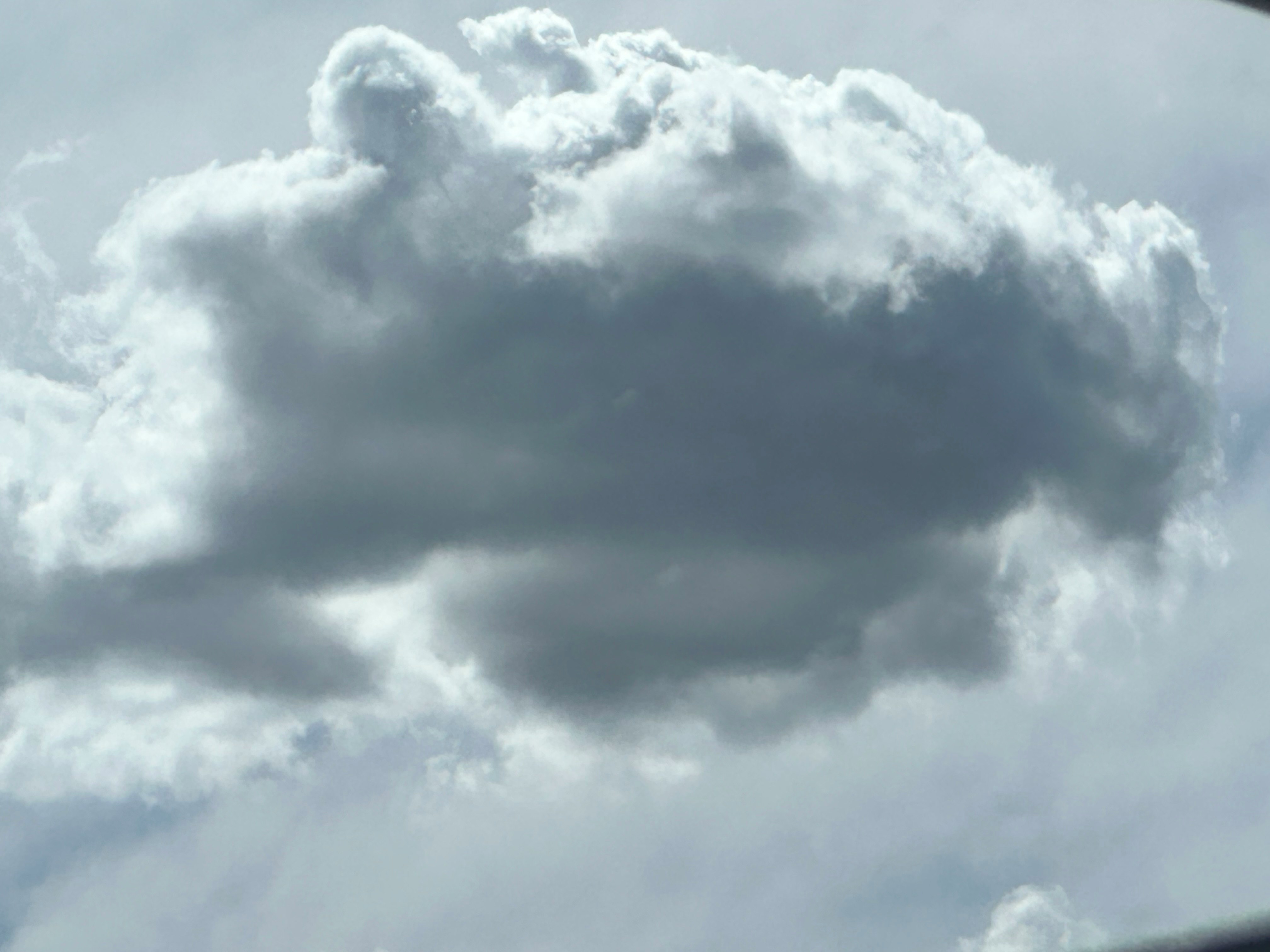 close-up of clouds in the sky