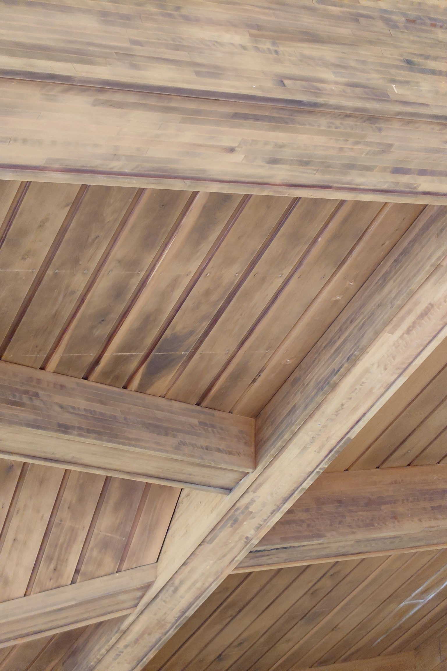 Struttura e texture del soffitto in legno