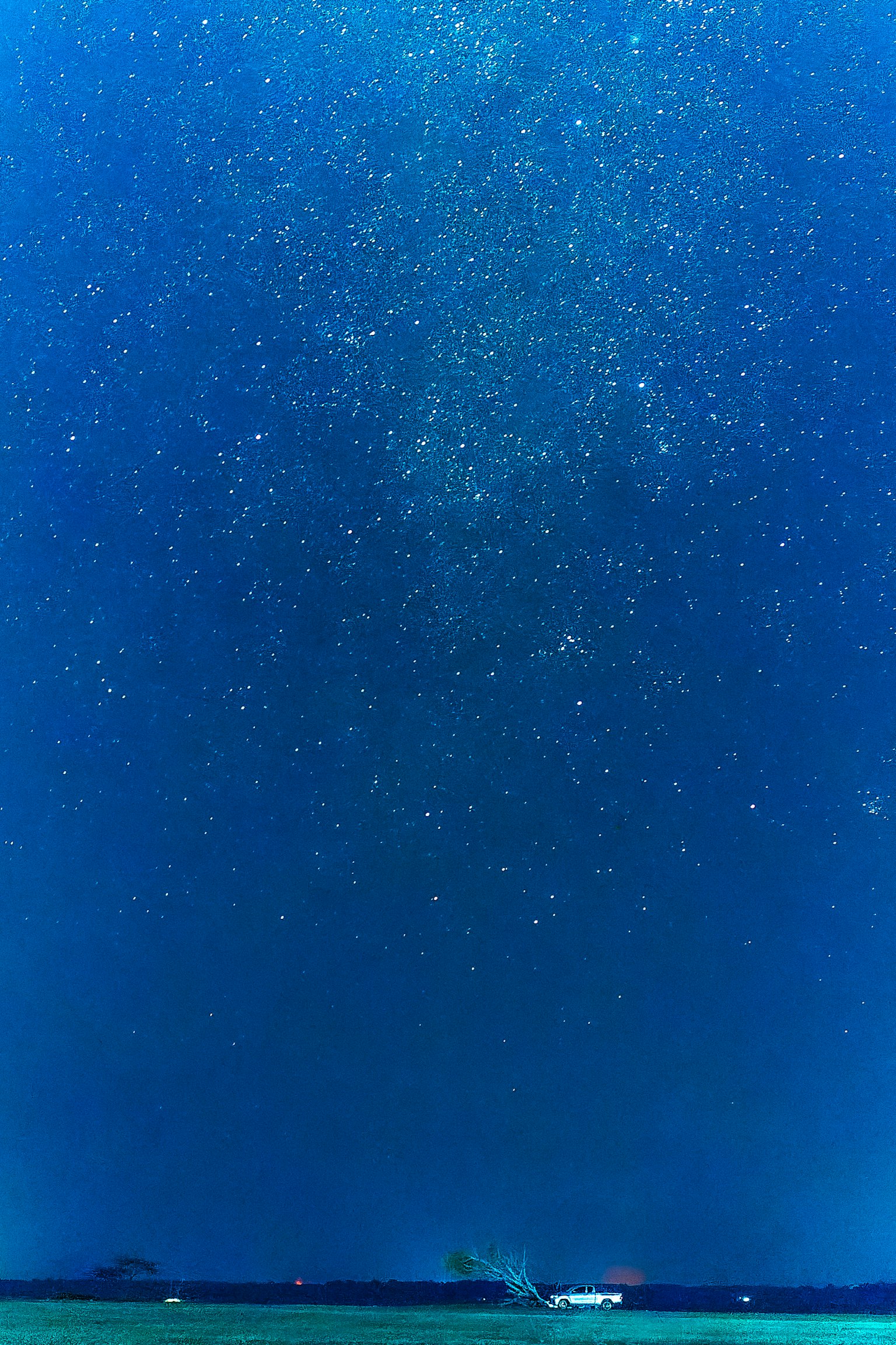 美丽的夜空星星点点