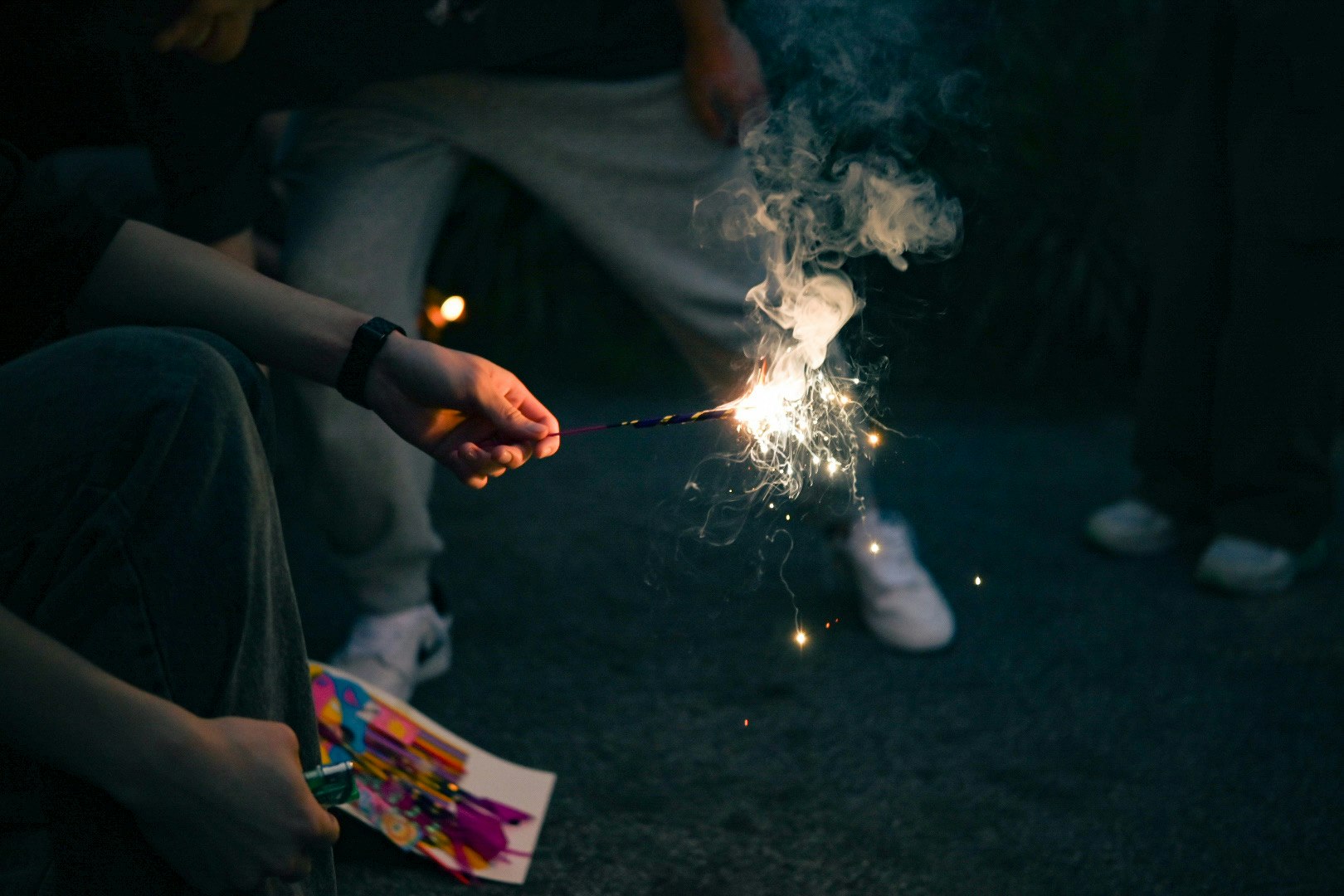 welding sparks during a hands-on work session